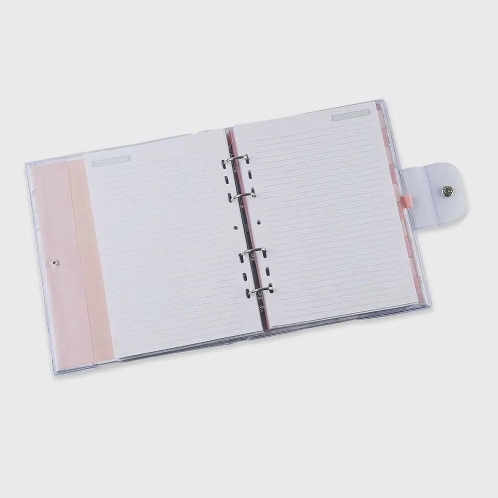 Caderno Argolado Ótima Stone Ultra Geométrico Mármore