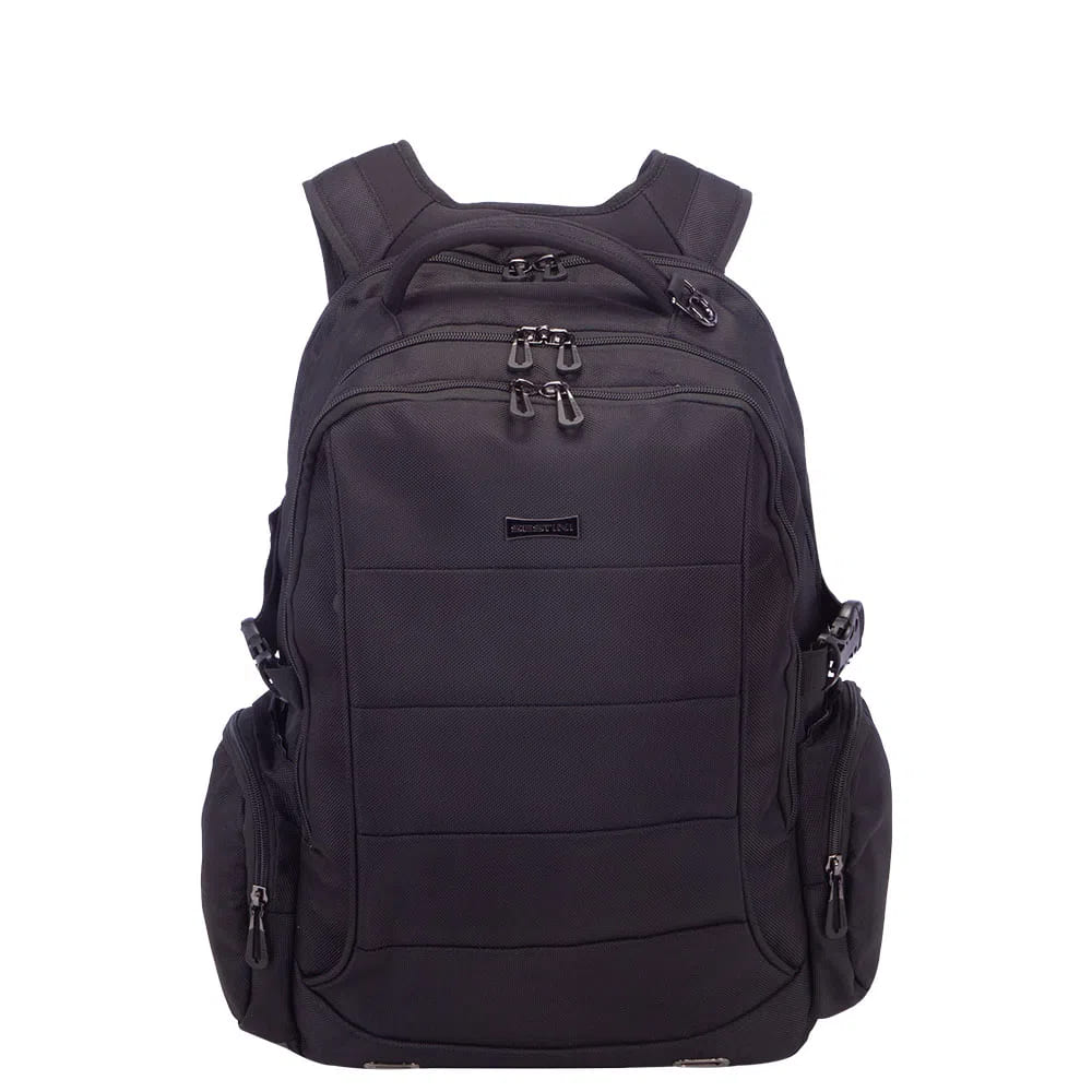 Mochila de Costa Sestini Grande 3 Compartimentos Laptop Web 3.0 Plus Preto Grande
