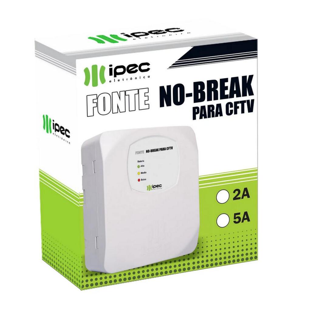 Fonte No-Break 13.8V 5.0A Alimentação Biv CFTV Ipec - A2061