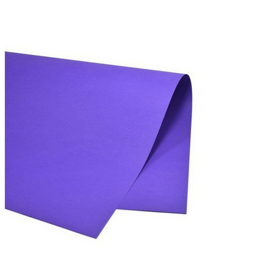 Papel Color Set Dupla Face Simples 47,5x66Cm Romitec Pacote com 20 Unidades Roxo - 778977R