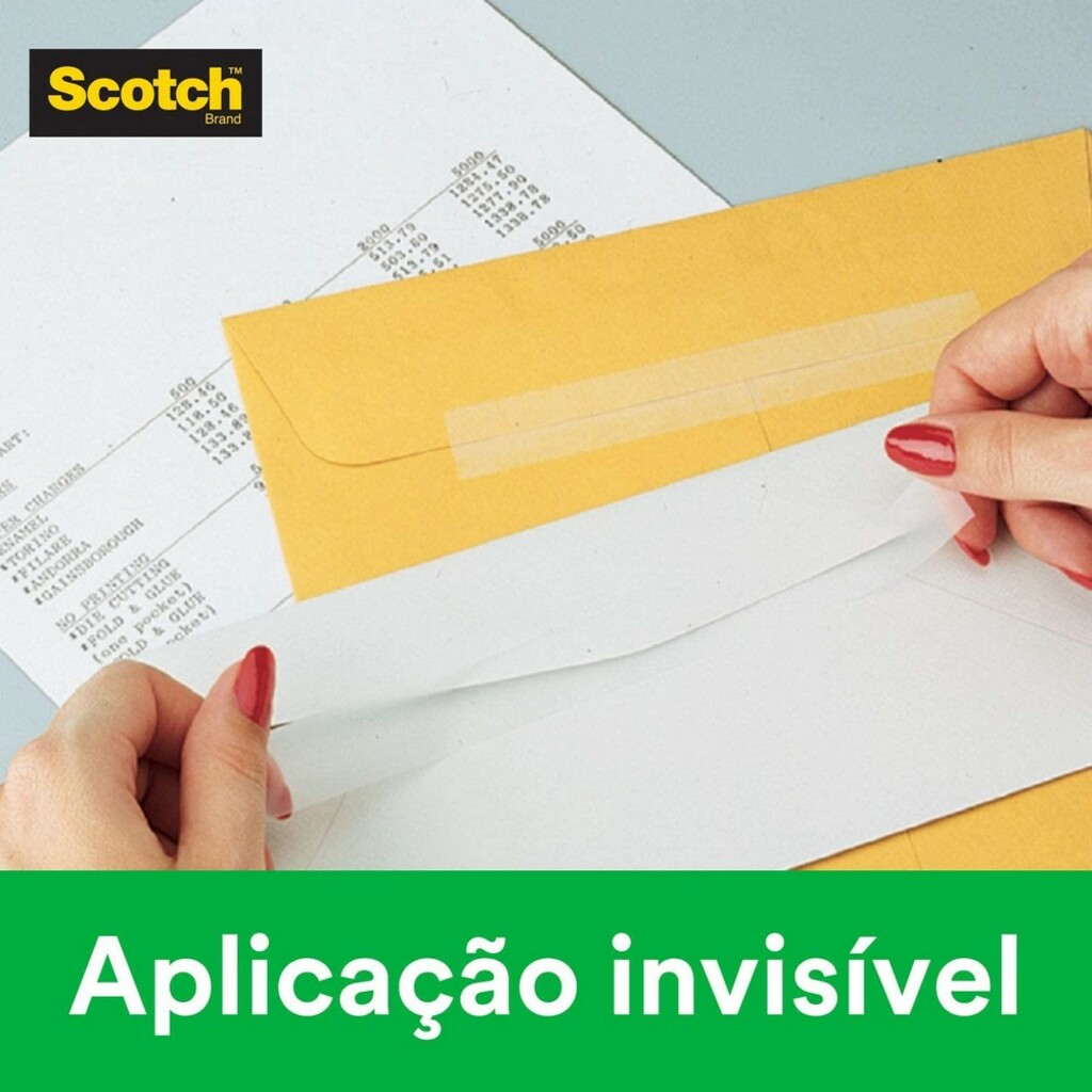 Fita Adesiva Transparente Mágica 12mm x 20m Unitário - Scotch - 3M- HB004544803