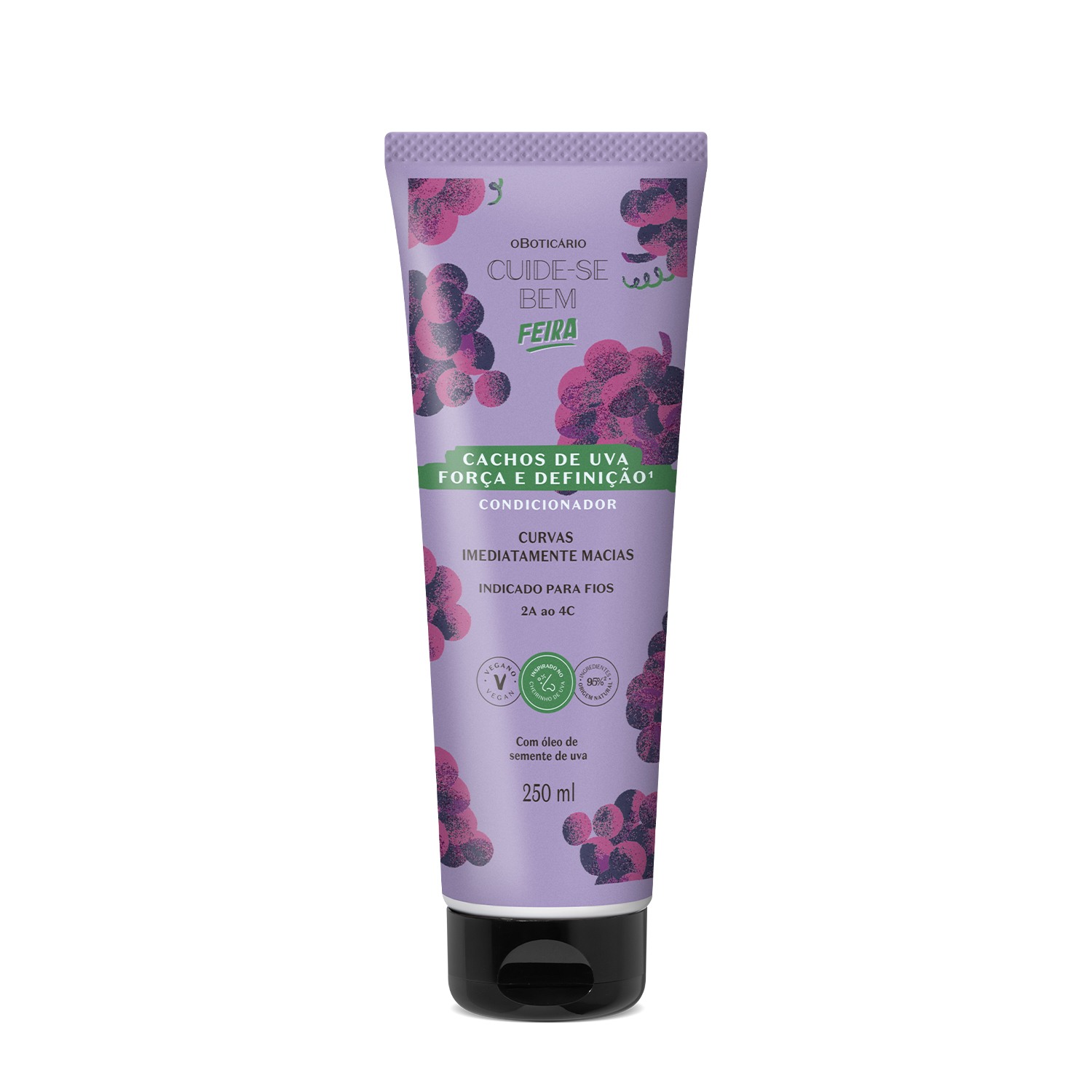 Combo Cuide-se Bem Cachos de Uva: Shampoo 270ml + Condicionador 250ml + Spray Perfumado 100ml