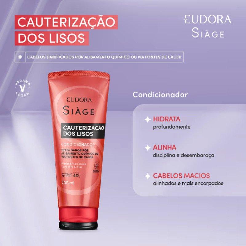 Condicionador Siàge Cauterização dos Lisos 200ml Eudora