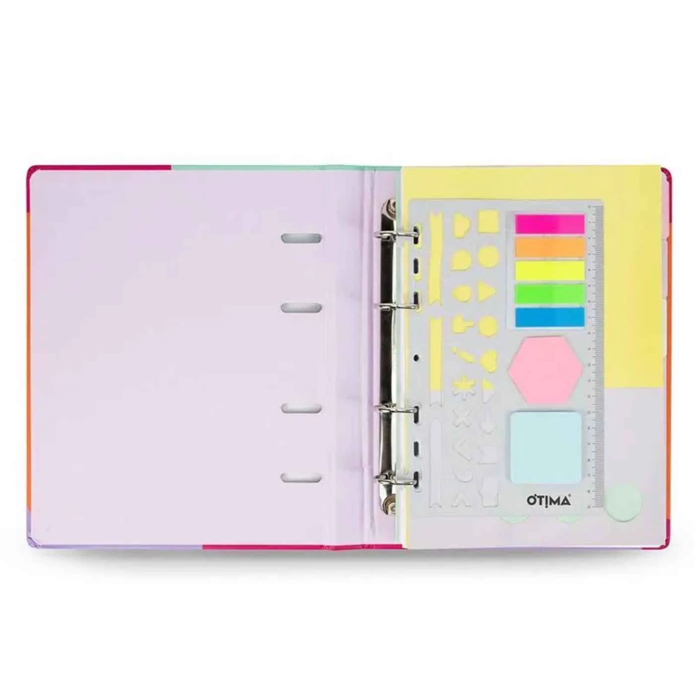 Caderno Fichário Ótima Color Match Summer Médio Ultra
