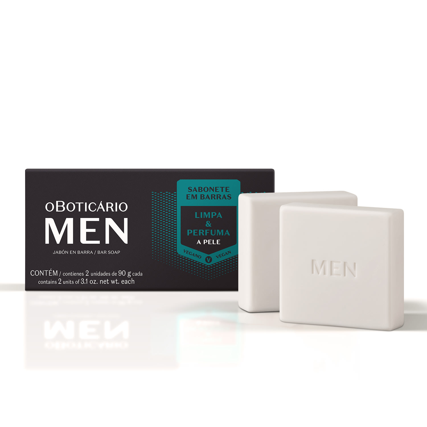 Combo Presente Dia dos Pais MEN: Only Desodorante Colônia 100ml + Sabonete em Barra 2x90g + Caixa Presenteável
