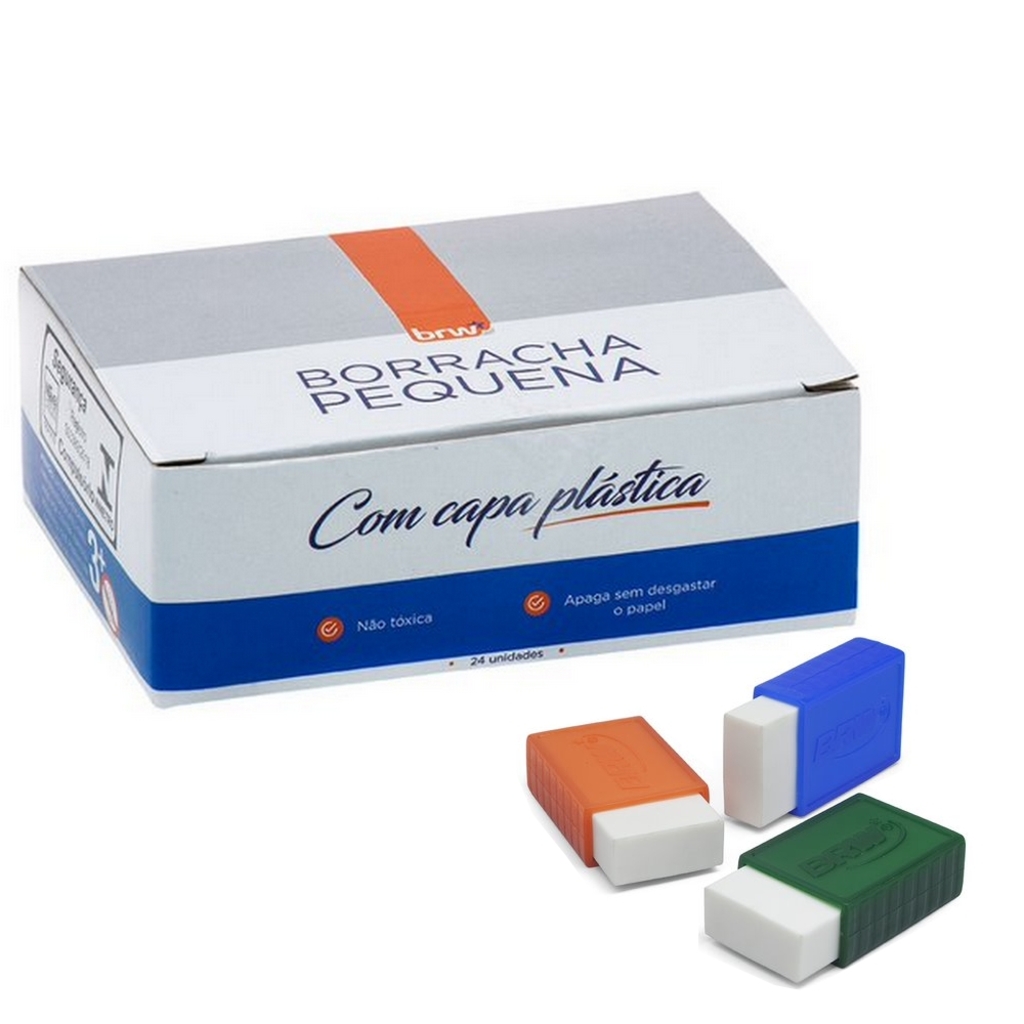 Borracha Branca com Capa Pequena Caixa com 24 Unidades - BRW - BO0211