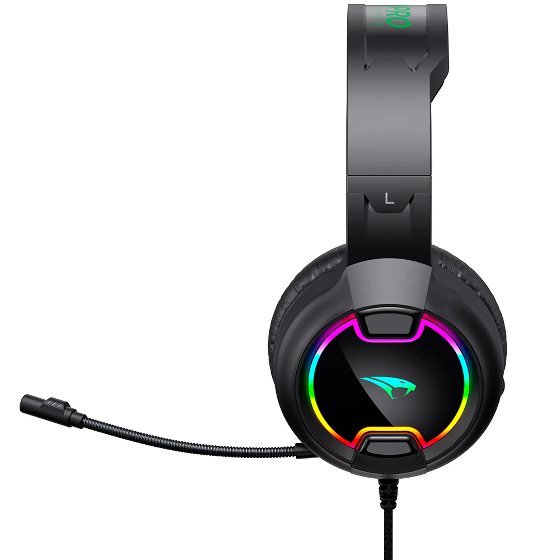 Headset Gamer Viper Pro Mamba com Microfone Removível - Preto/Verde