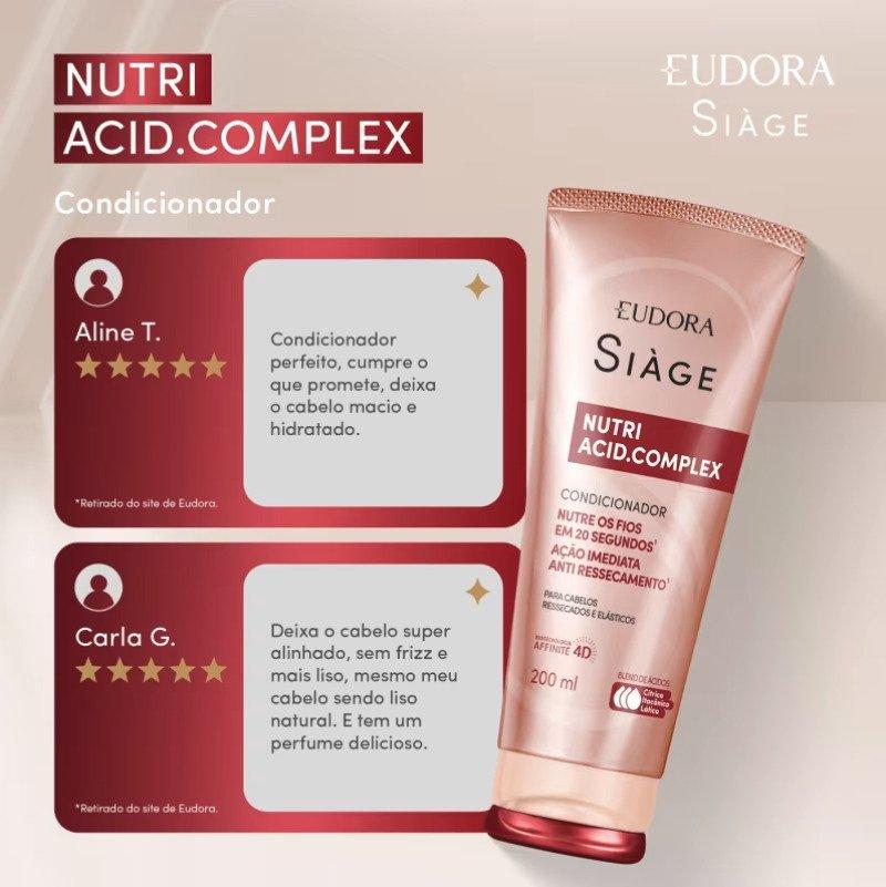 Condicionador Siàge Nutri Acid.Complex 200ml Eudora