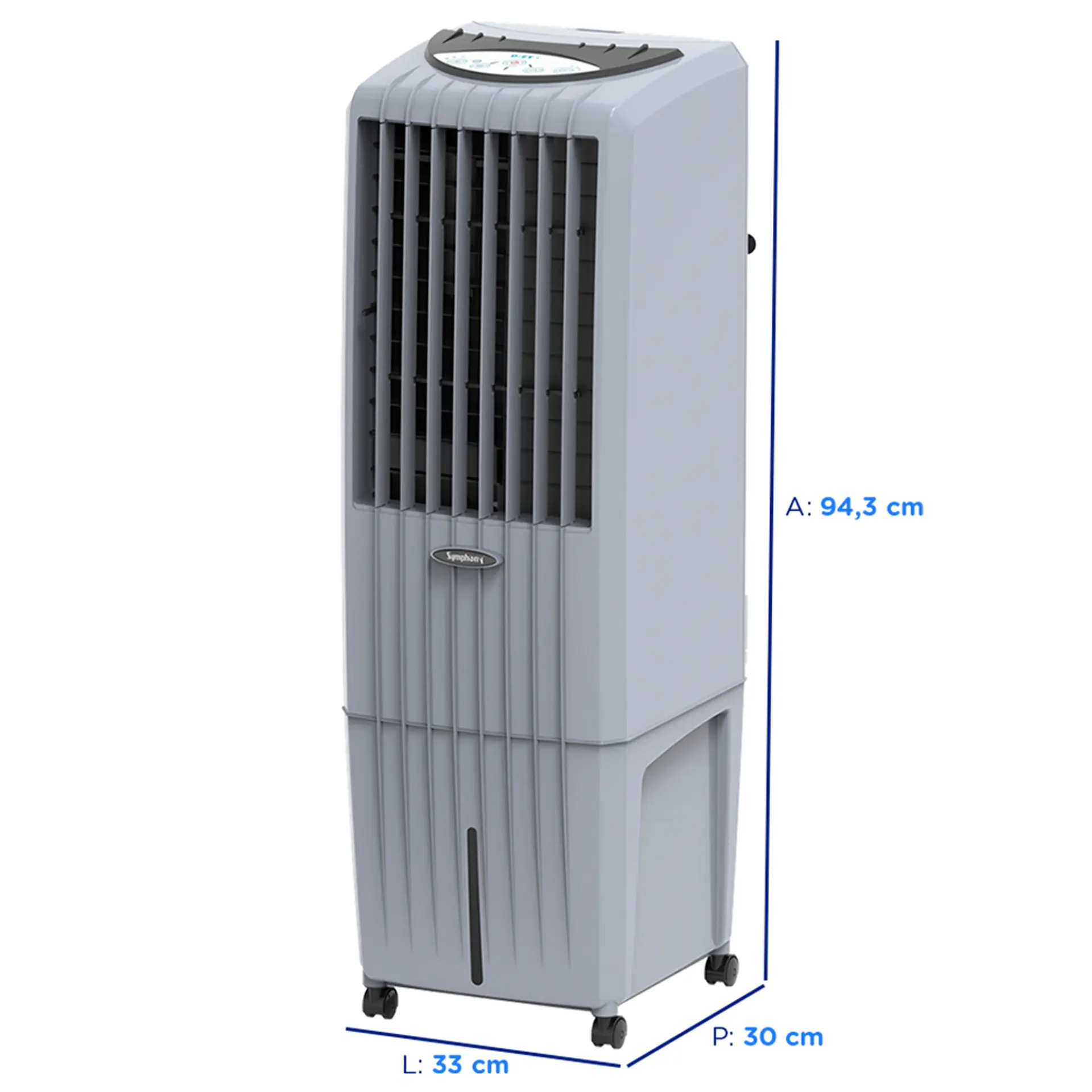 Climatizador de Ar Portátil Symphony Diet 22i 22L 3 Velocidades - Cinza - 220 Volts