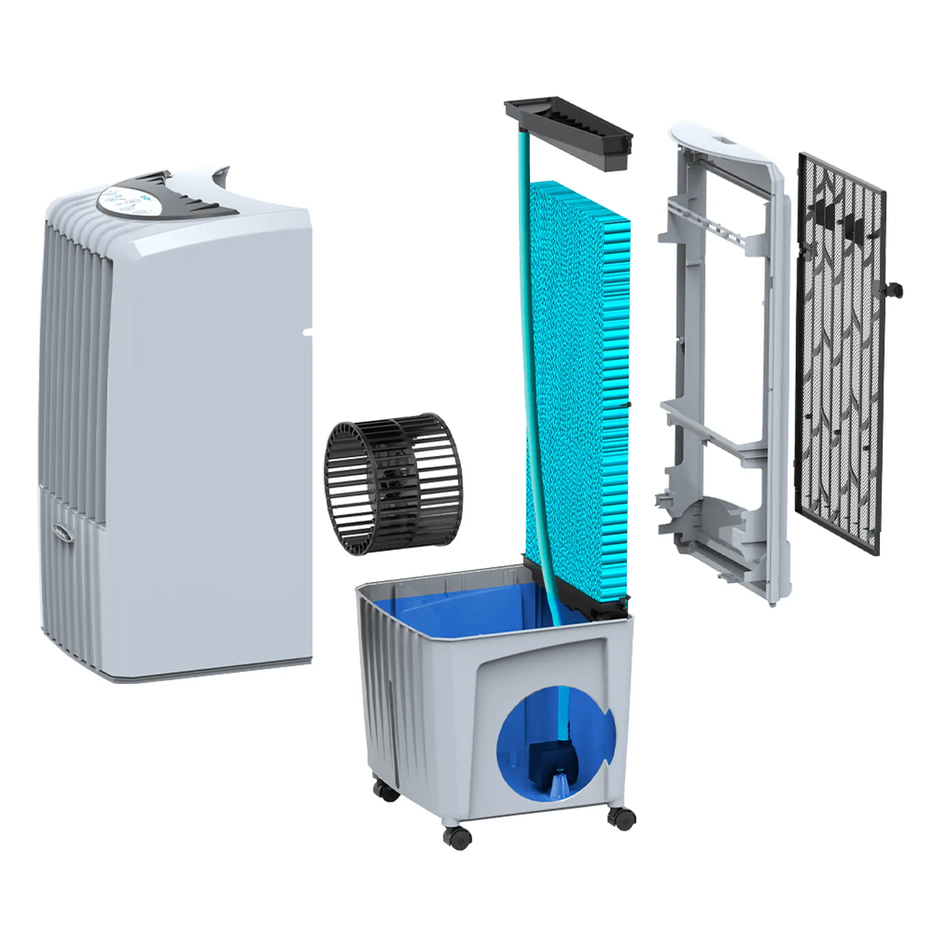 Climatizador de Ar Portátil Symphony Diet 22i 22L 3 Velocidades - Cinza - 220 Volts