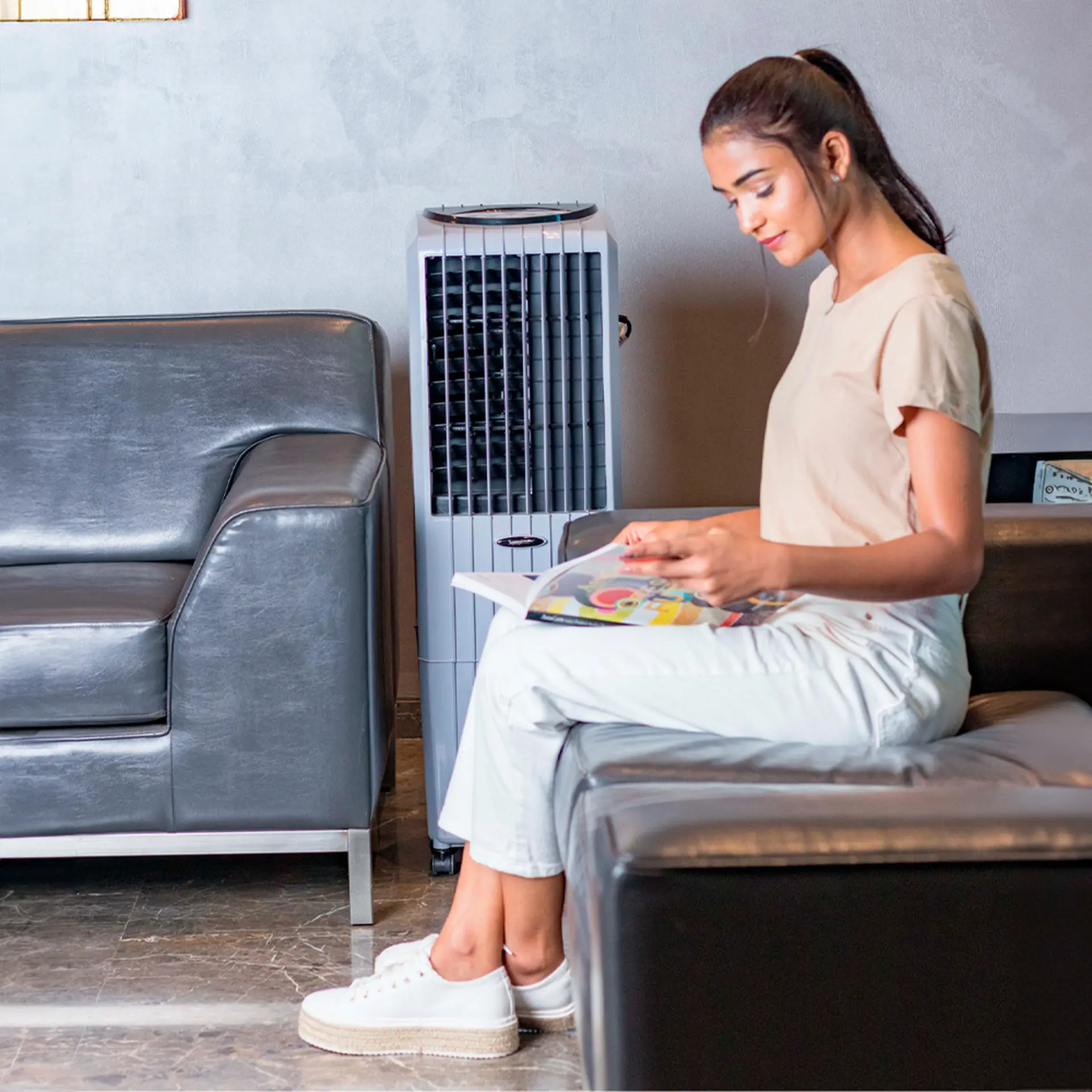 Climatizador de Ar Portátil Symphony Diet 22i 22L 3 Velocidades - Cinza - 220 Volts