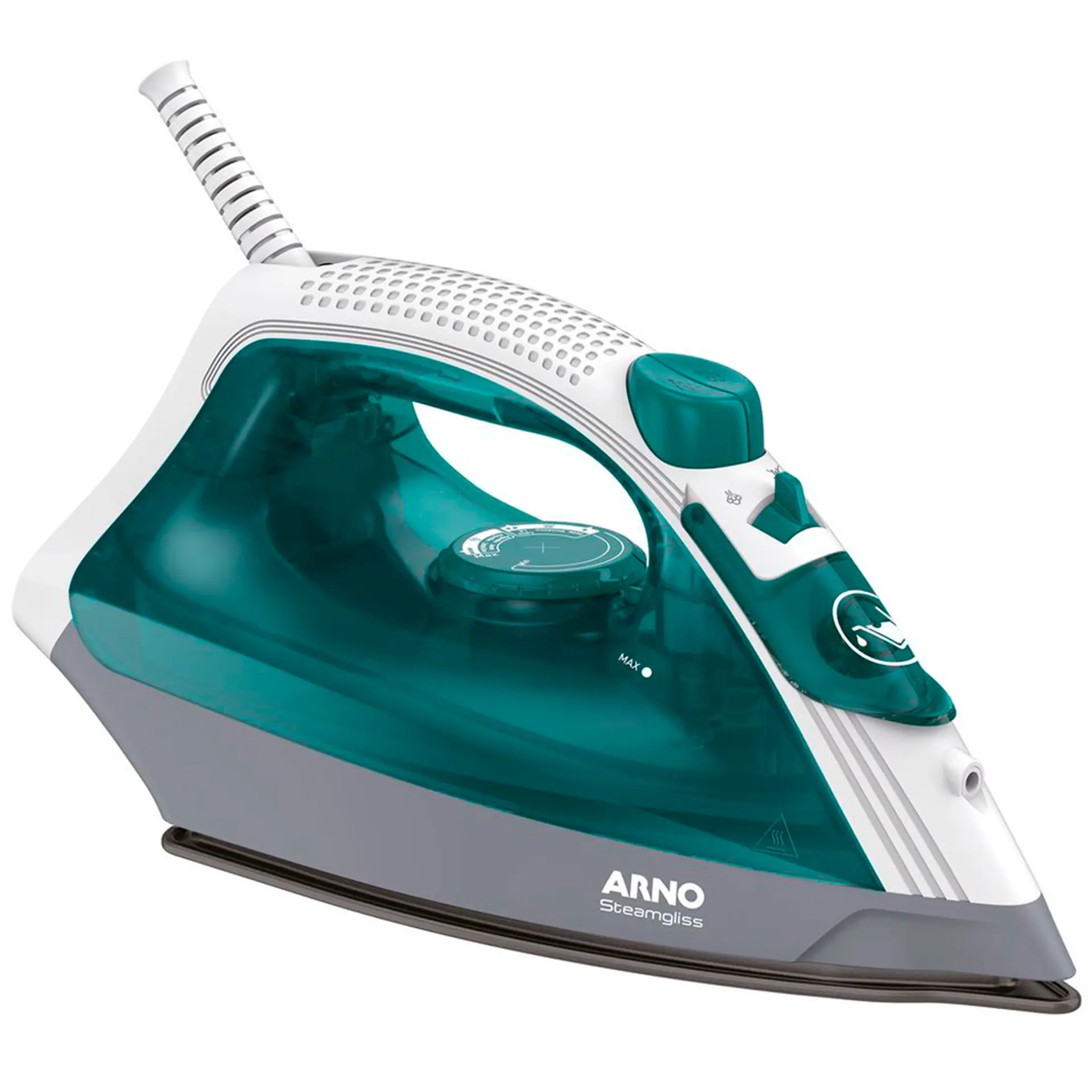 Ferro de Passar a Vapor Arno Steamgliss Base Antiaderente FSGP 1200W - Verde - 110 Volts