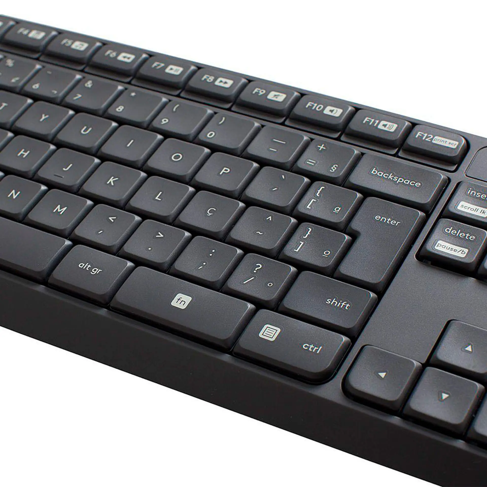 Kit Teclado e Mouse Sem fio Logitech MK235 Wireless Sensor Óptico - Cinza