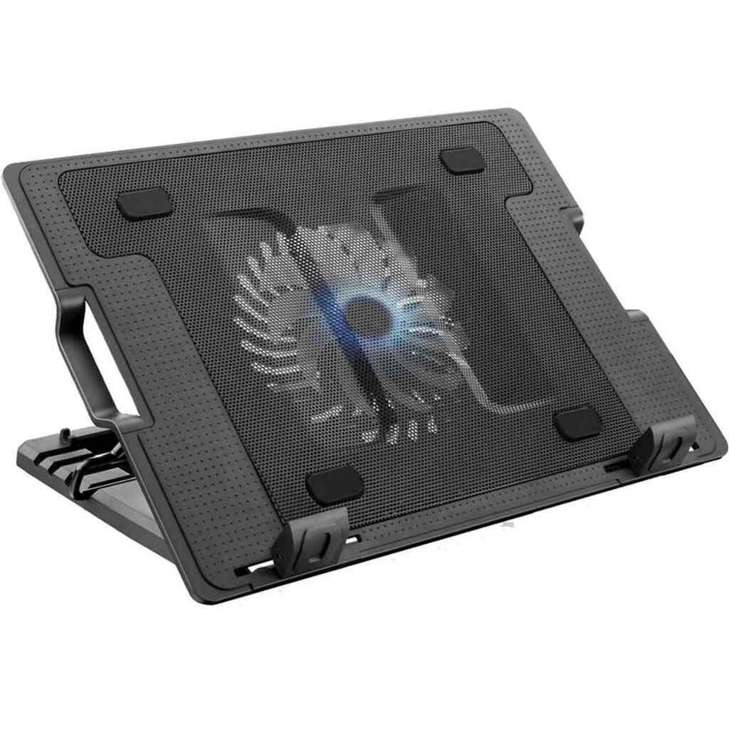 Base para Notebook até 17 Polegadas Preto Ergonômico com Led Azul 1 Cooler + 2 Porta USB Multilaser - AC166