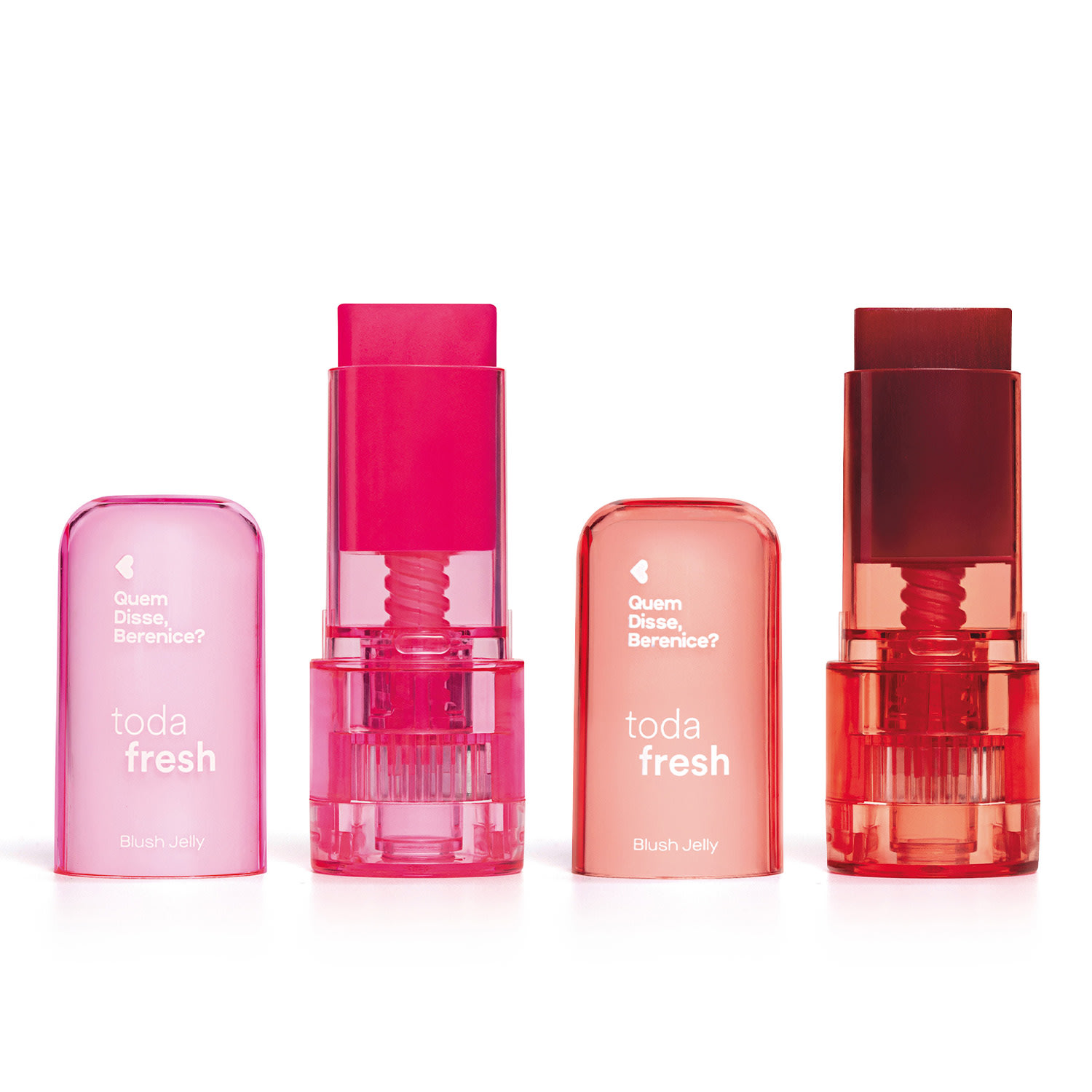 Combo Toda Fresh Quem Disse, Berenice?: Blush Jelly Bordô 5g + Blush Jelly Rosa 5g