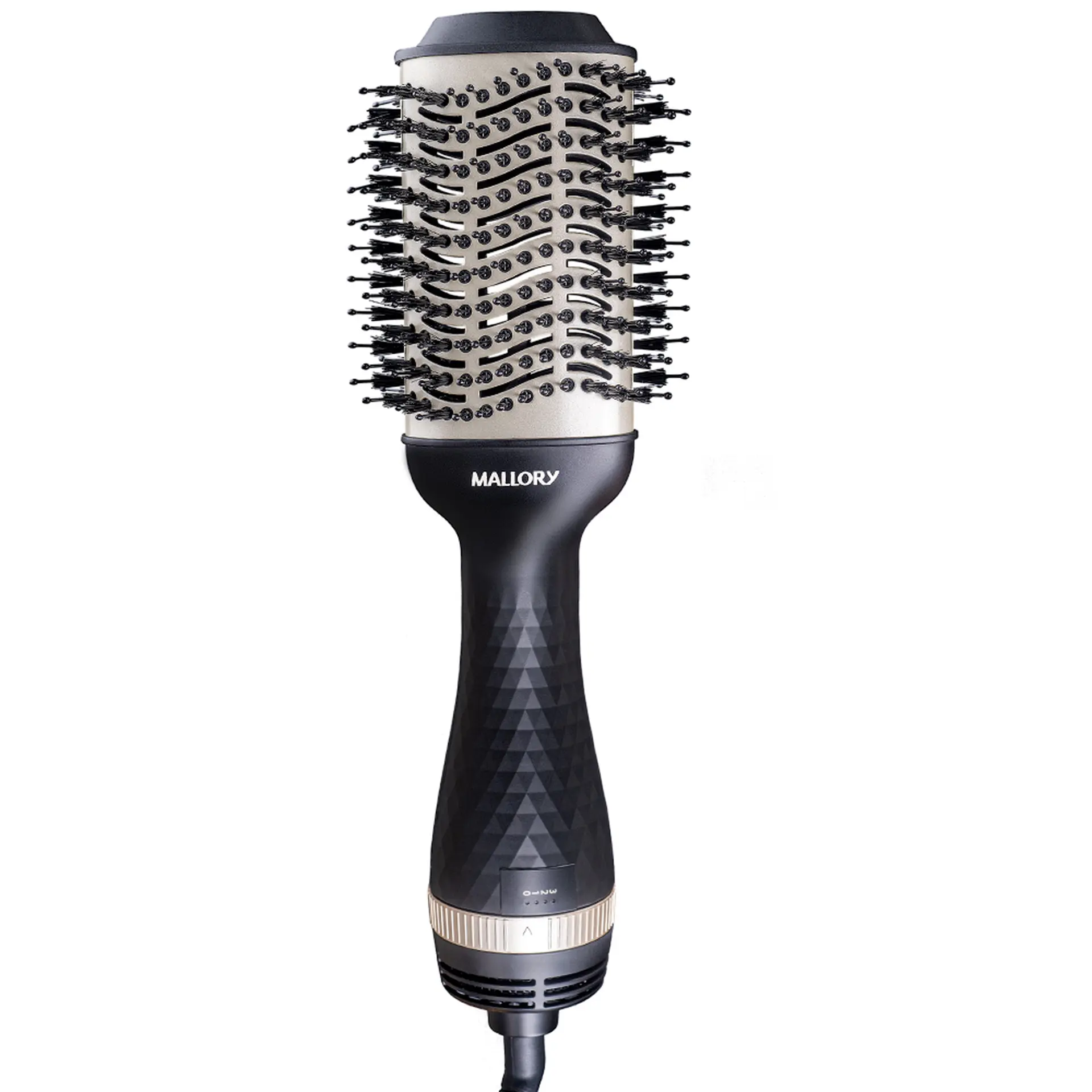 Escova Secadora Mallory Sublime Liss 2 Velocidades 3 Temperaturas 1200W - Preto/Dourado - 110 Volts