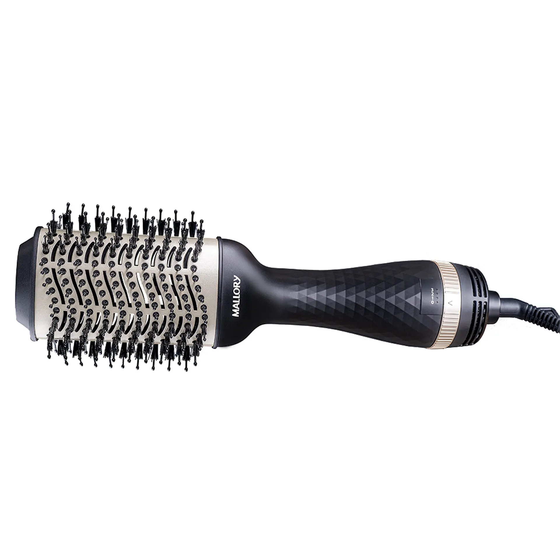 Escova Secadora Mallory Sublime Liss 2 Velocidades 3 Temperaturas 1200W - Preto/Dourado - 110 Volts