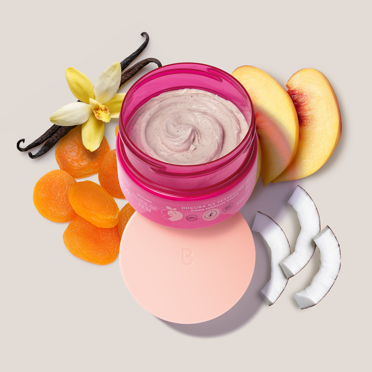 Creme Esfoliante Intenso Cuide-se Bem Doçura na Pessegura 200g