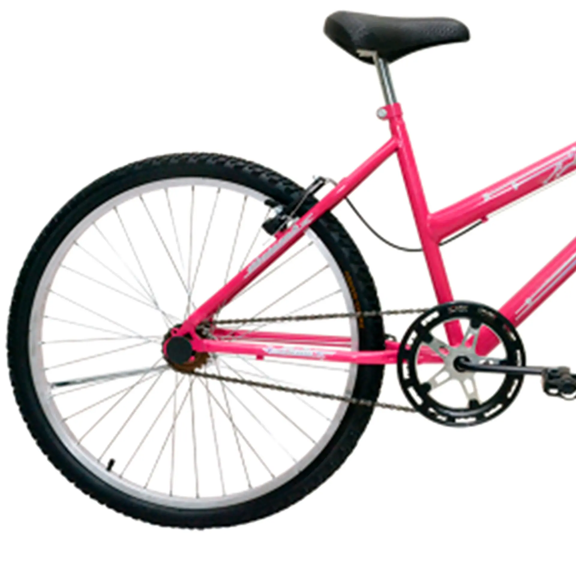Bicicleta Aro 24 Cairu Bella Freio V-Brake com Cestinha em Aço Carbono - Pink