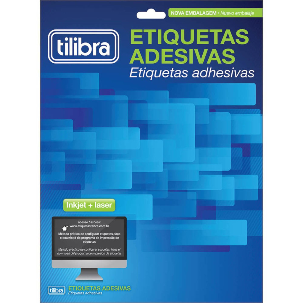 Etiqueta Tilibra Carta 25,4 x 66,7 mm 25 Folhas - 230260