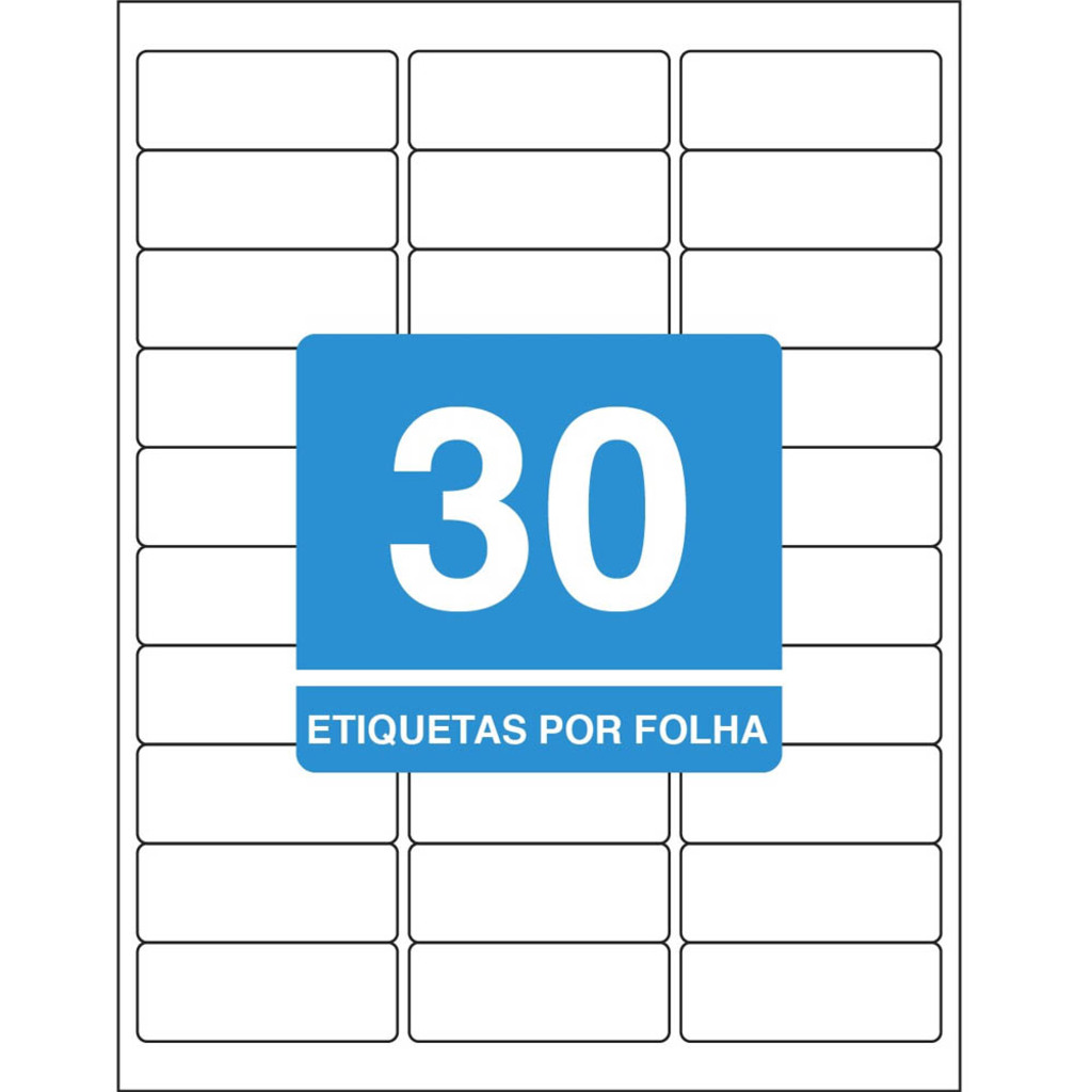 Etiqueta Tilibra Carta 25,4 x 66,7 mm 25 Folhas - 230260