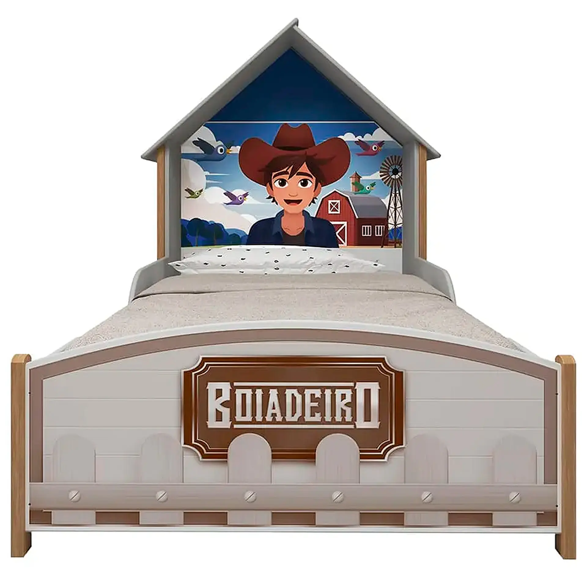 Cama Infantil Gelius Boiadeiro 90cm - Branco