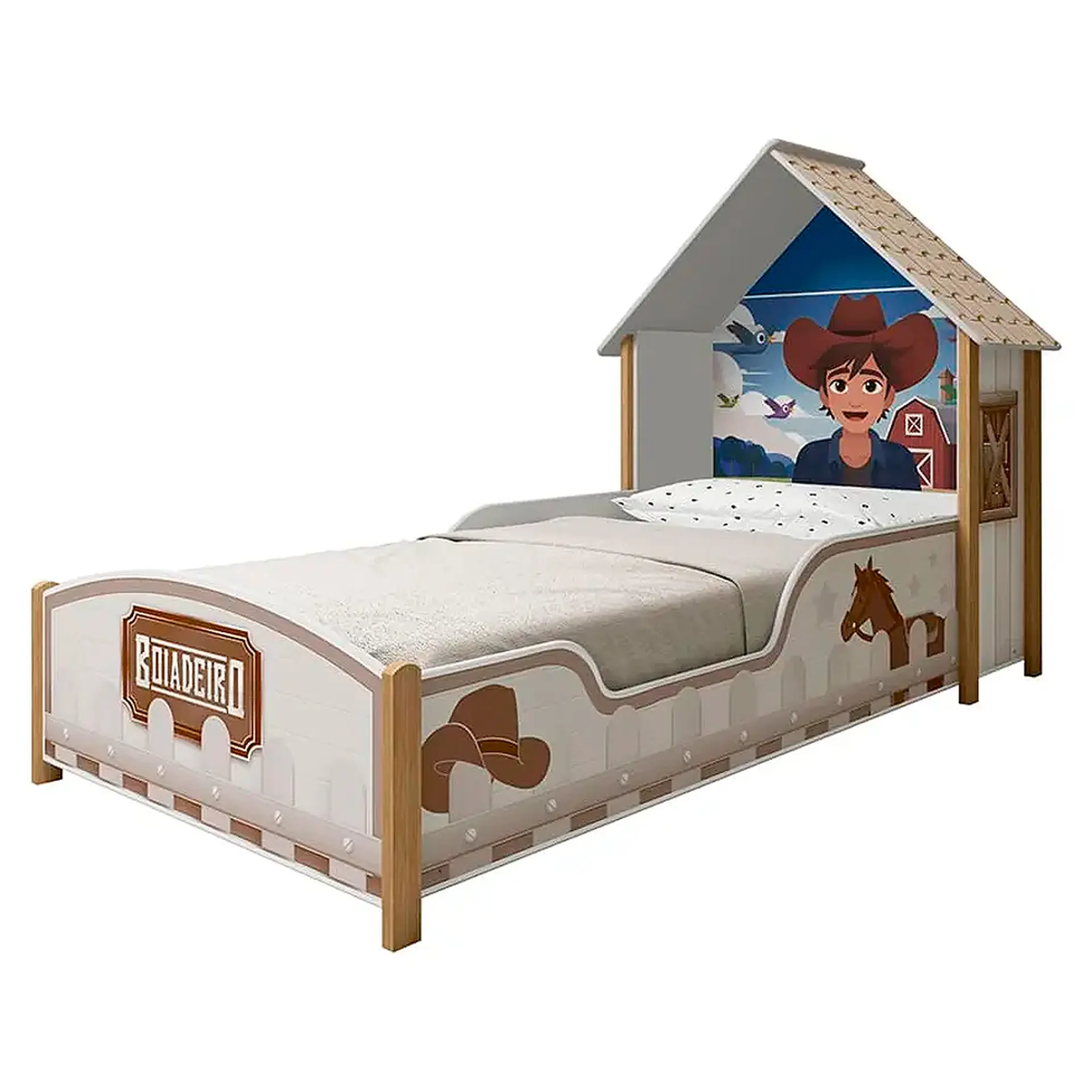 Cama Infantil Gelius Boiadeiro 90cm - Branco