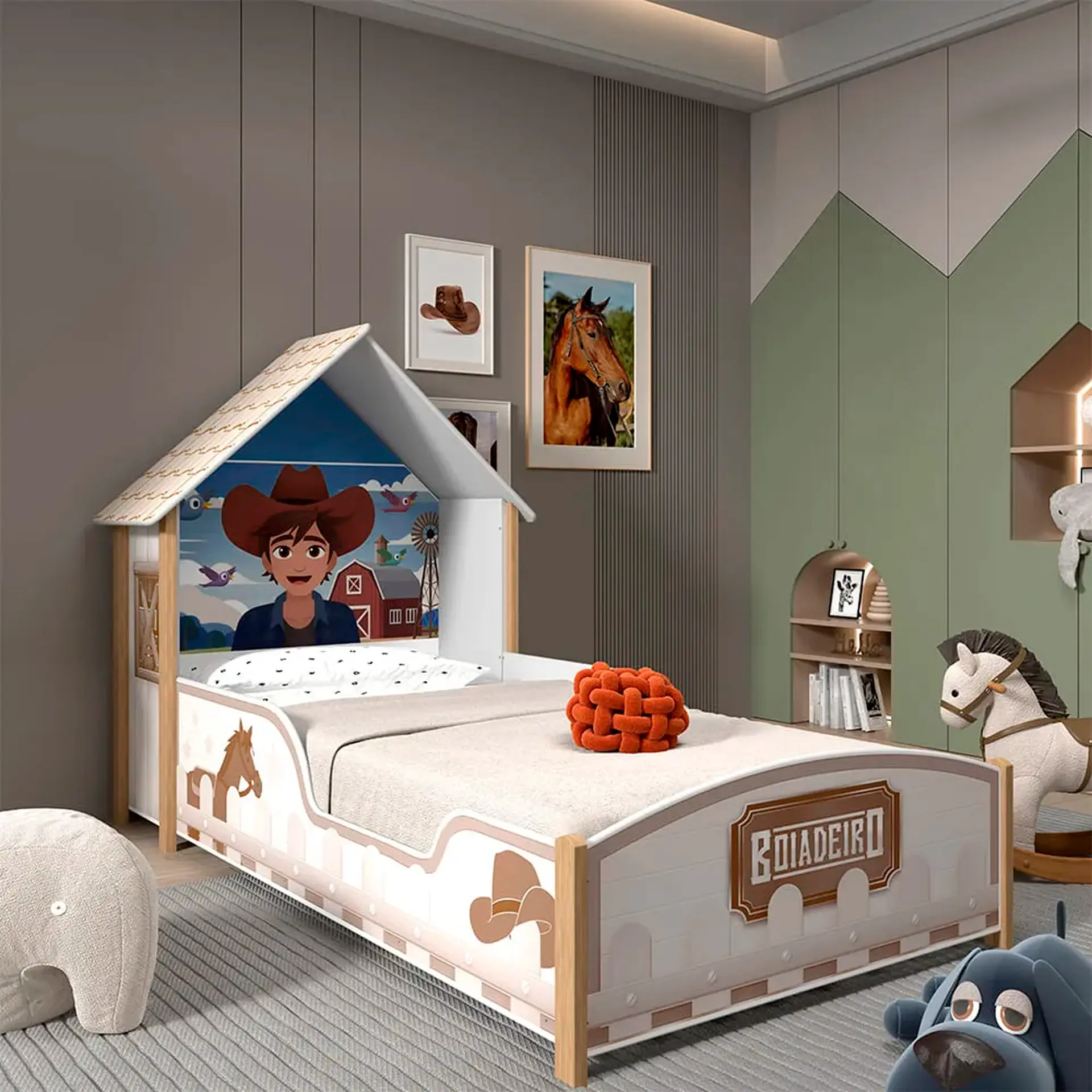Cama Infantil Gelius Boiadeiro 90cm - Branco