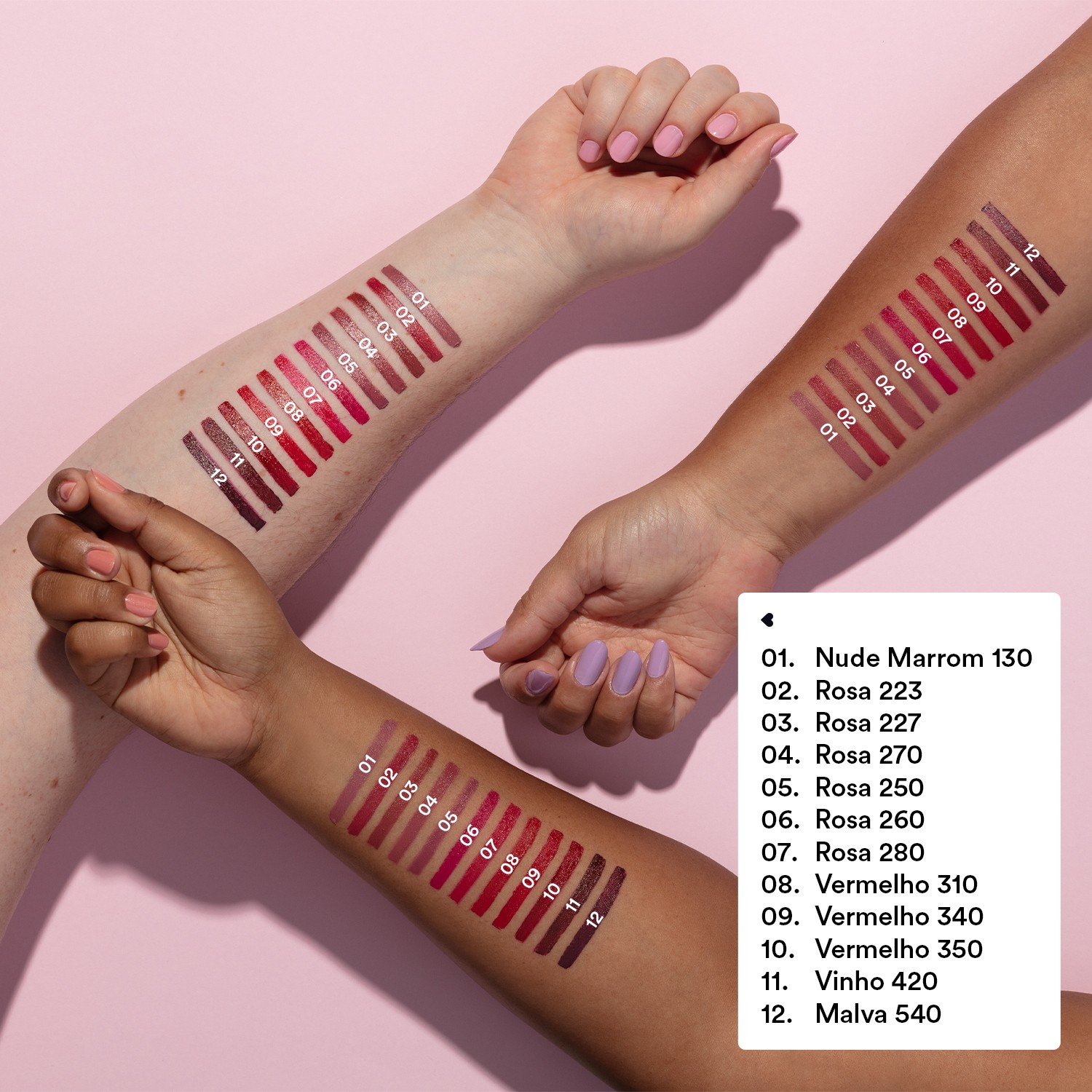 Batom Rosa 223 Cremoso Quem Disse, Berenice? 3,8g