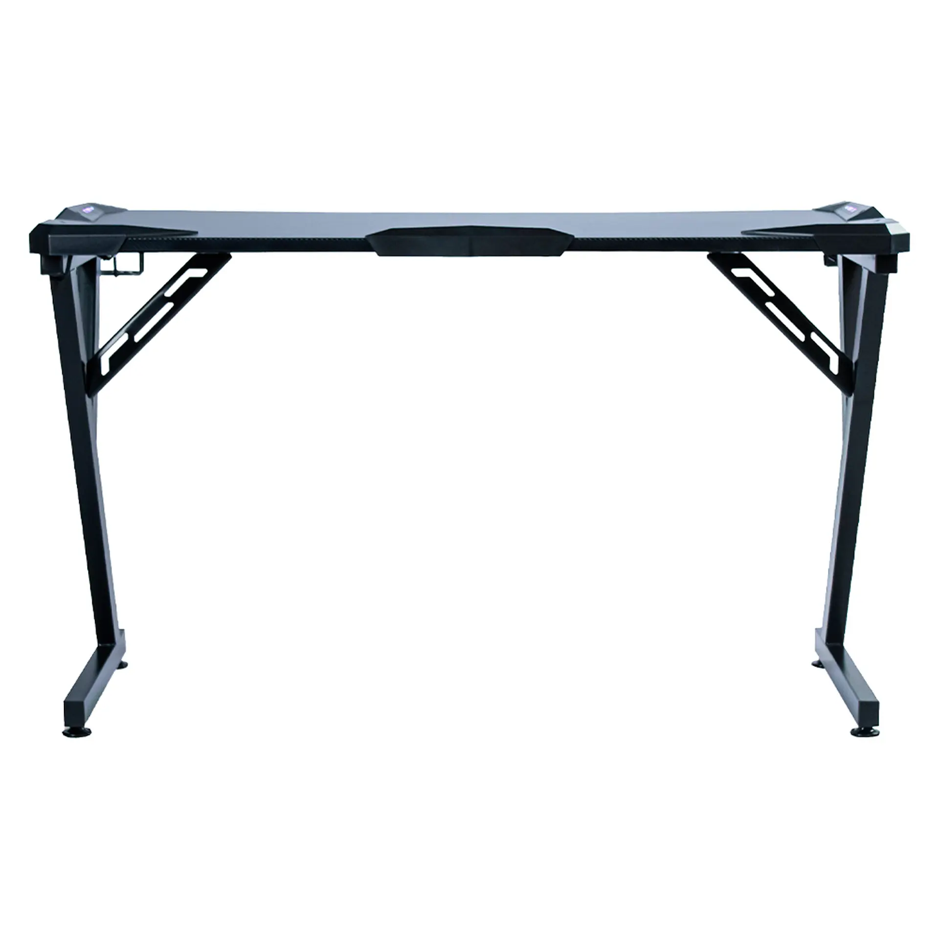 Mesa Gamer RGB Revestimento Fibra de Carbono Gamerzone Xtreme - Preto