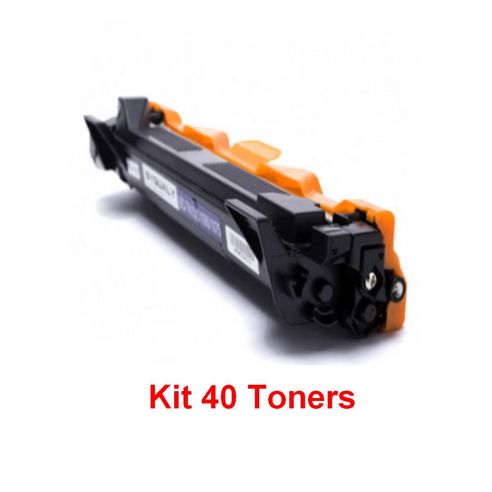 Kit 40 Toner Brother TN1000 1060 1075 Preto BYQUALY Potencial Suprimentos