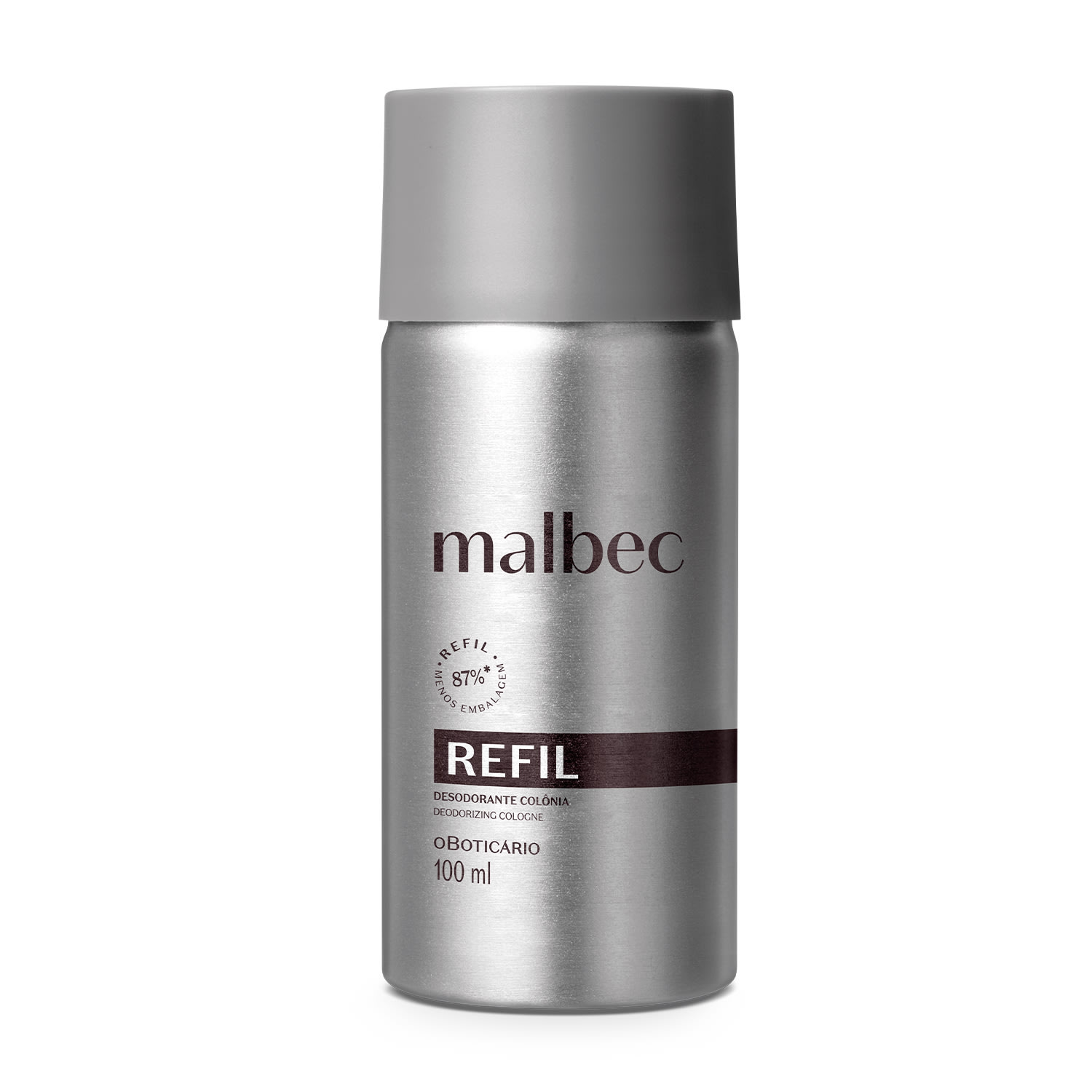 Combo Malbec: Desodorante Colônia 100ml + Refil 100ml
