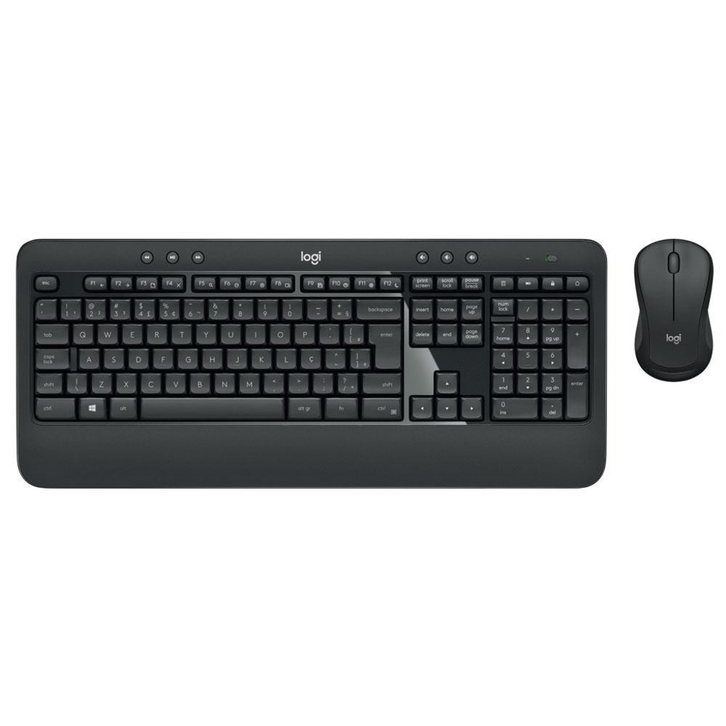 Kit Teclado + Mouse sem Fio Logitech Comfort MK540 1000dpi Preto - 920-008674