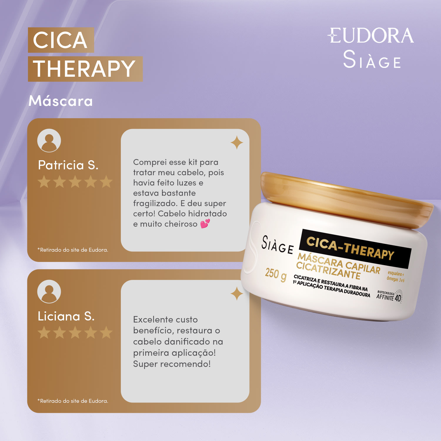 Eudora Siàge Cica Therapy - Máscara Capilar 250g