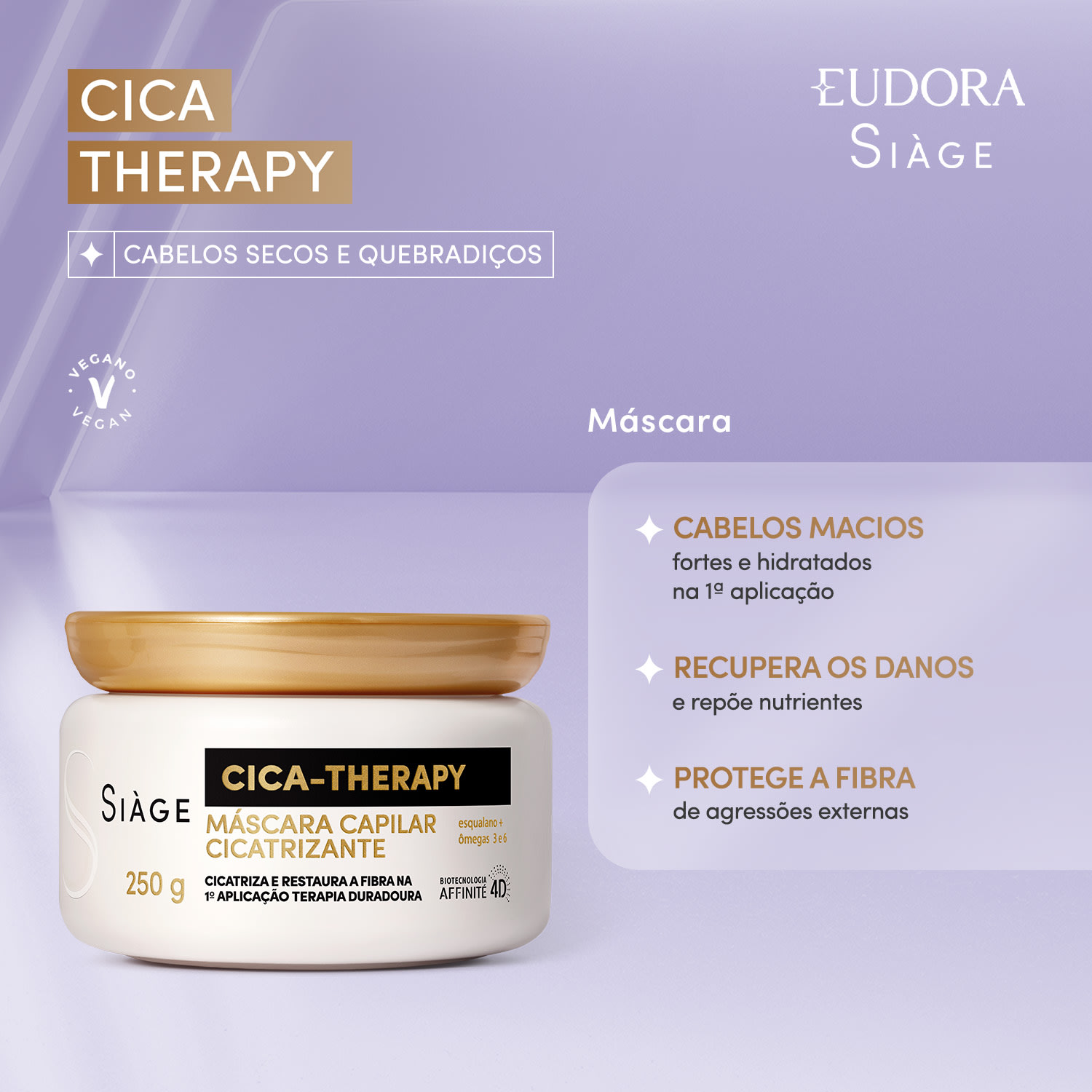 Eudora Siàge Cica Therapy - Máscara Capilar 250g