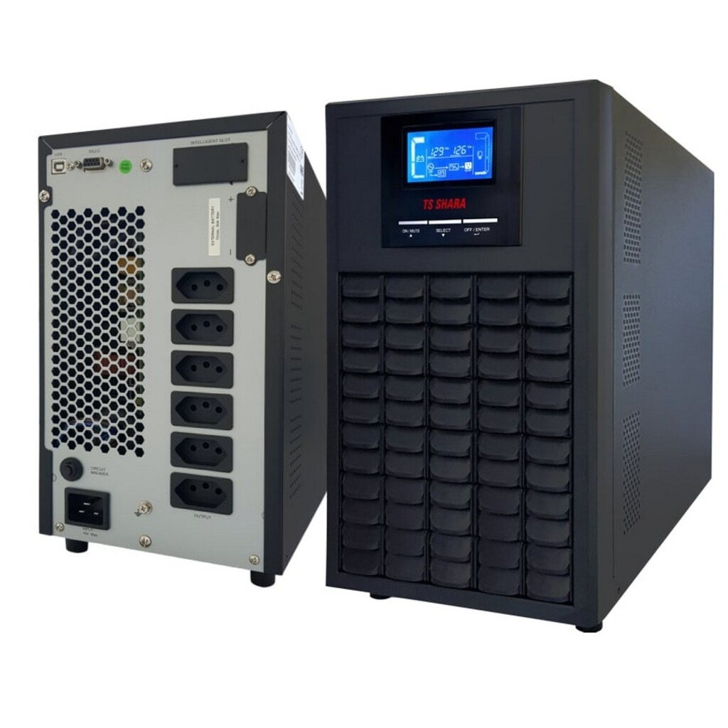 No-Break Senoidal On-Line de Dupla Conversão TS Shara Senno 3.0 KVA Entrada 115v e Saída 115v 6 Baterias - com Conexão para Bateria Externa - 6869