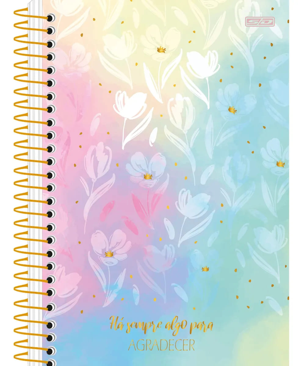 Caderno Universitário São Domingos Mulher 1/4 Pequeno 80 Folhas Sortido