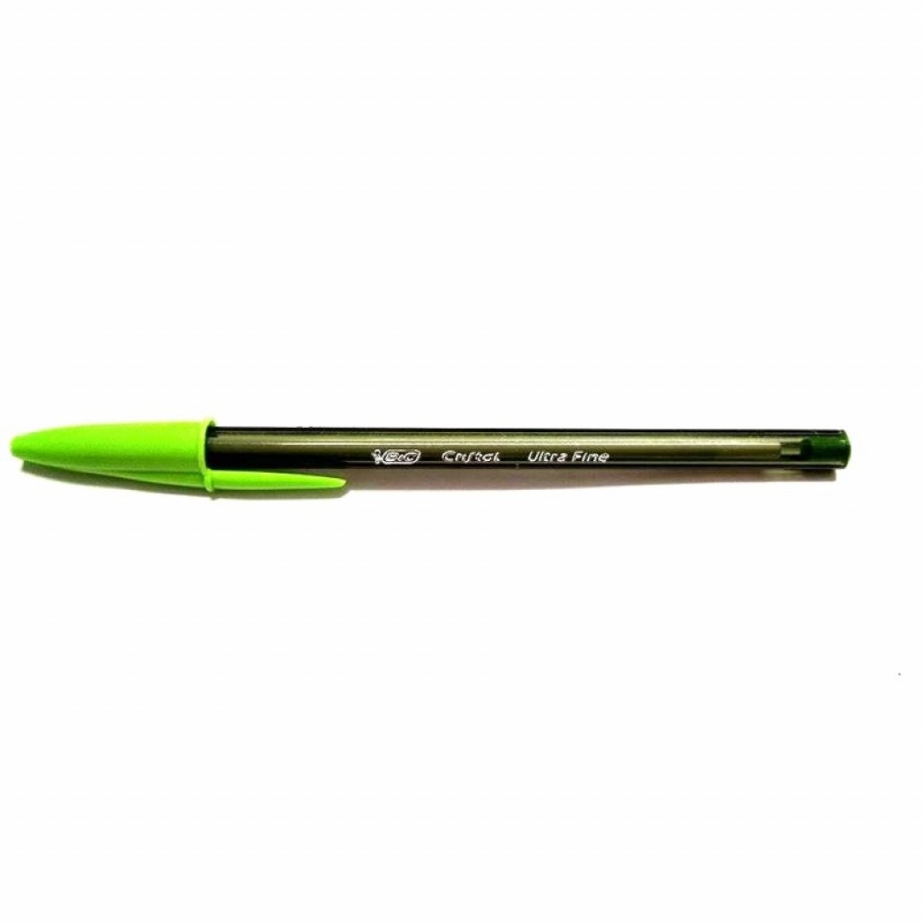 Caneta BIC Esferográfica Cristal Needle 0.7mm Fash Ultra Fina Verde