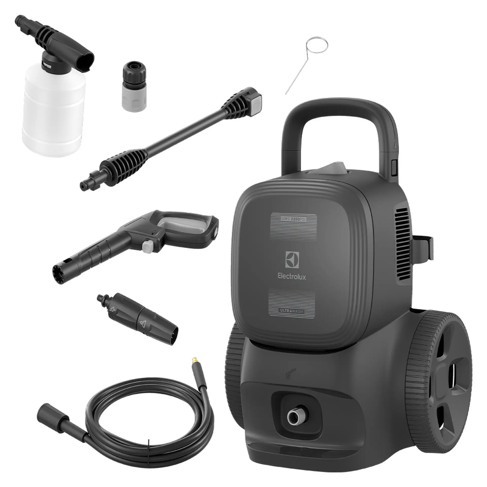 Lavadora de Alta Pressão Electrolux UWS2200 2200PSI 1800W 3410ANBR - Cinza - 110 Volts
