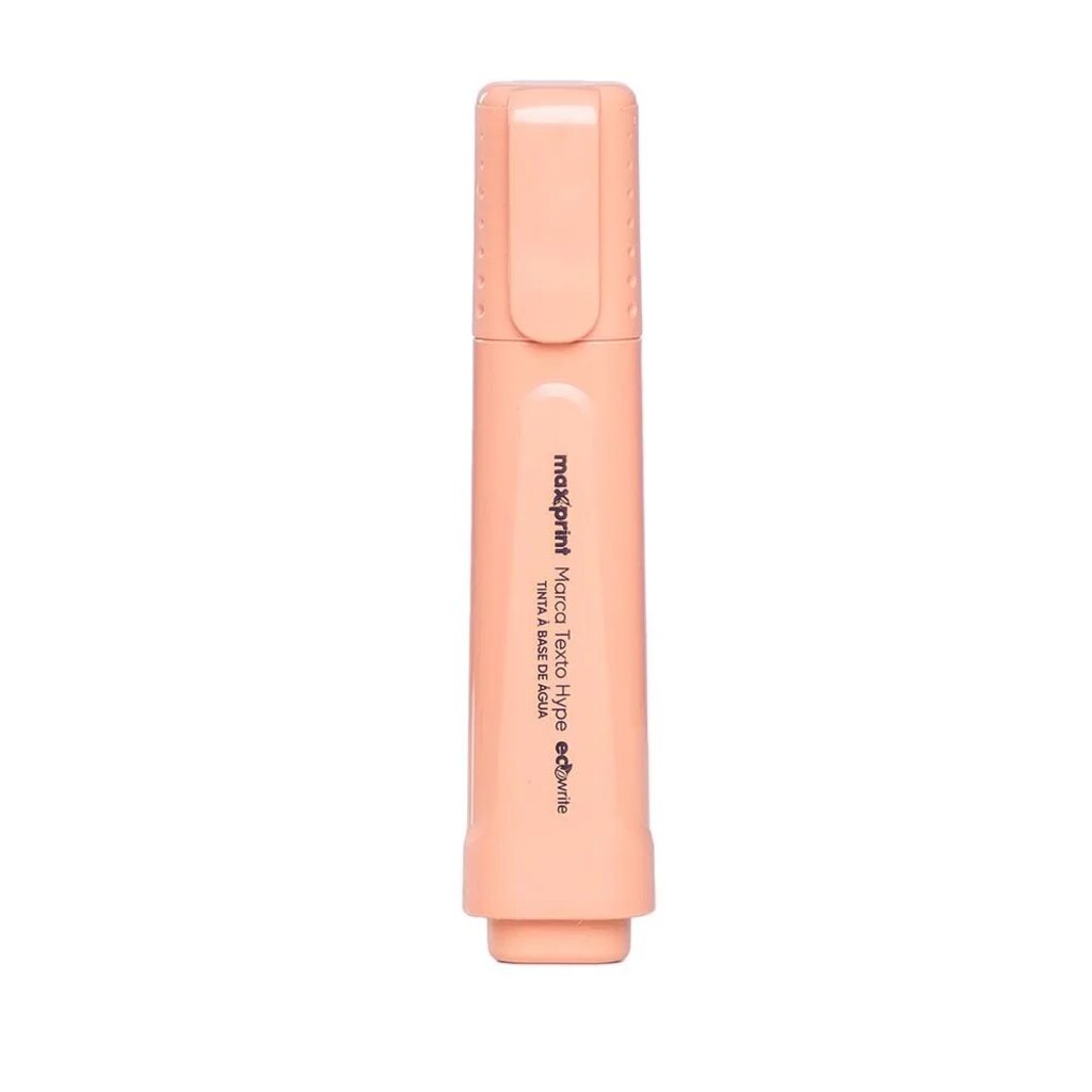Caneta Marca Texto Ecowrite Hype Salmão Pastel Caixa com 12 Unidades - Maxprint - 70000018