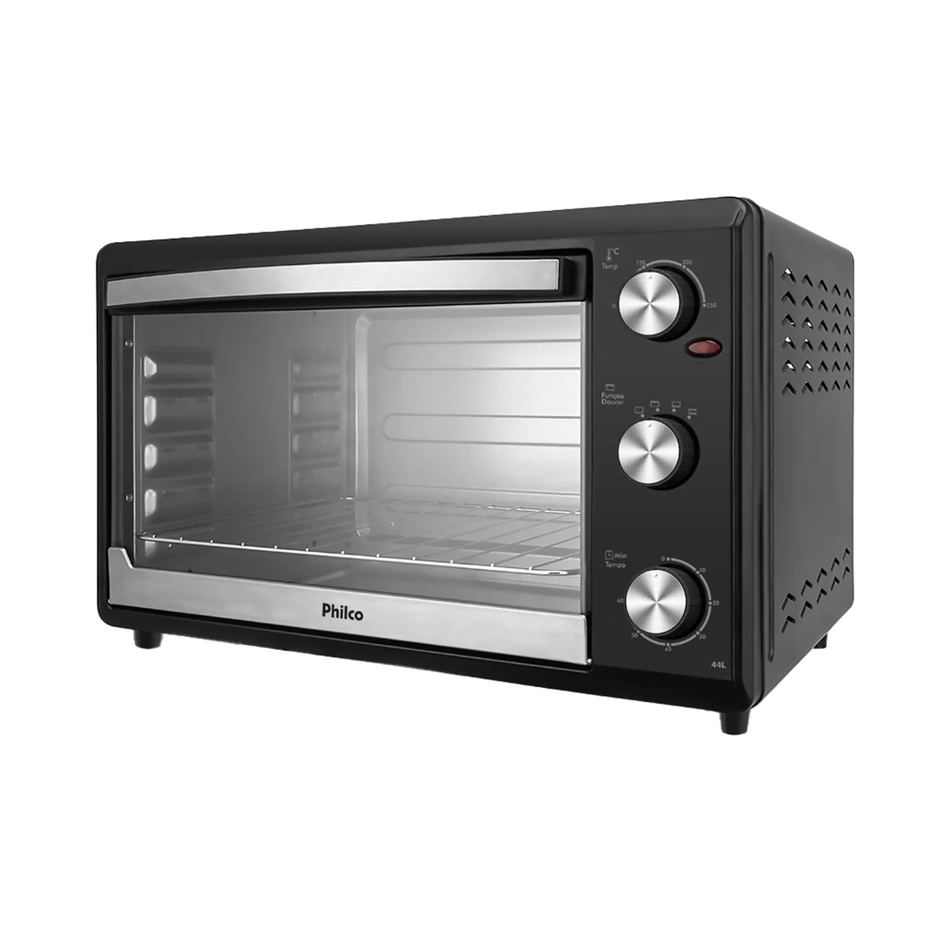 Forno Elétrico de Bancada 44L Timer e Grelha Deslizante Philco PFE44P - Preto - 110 Volts