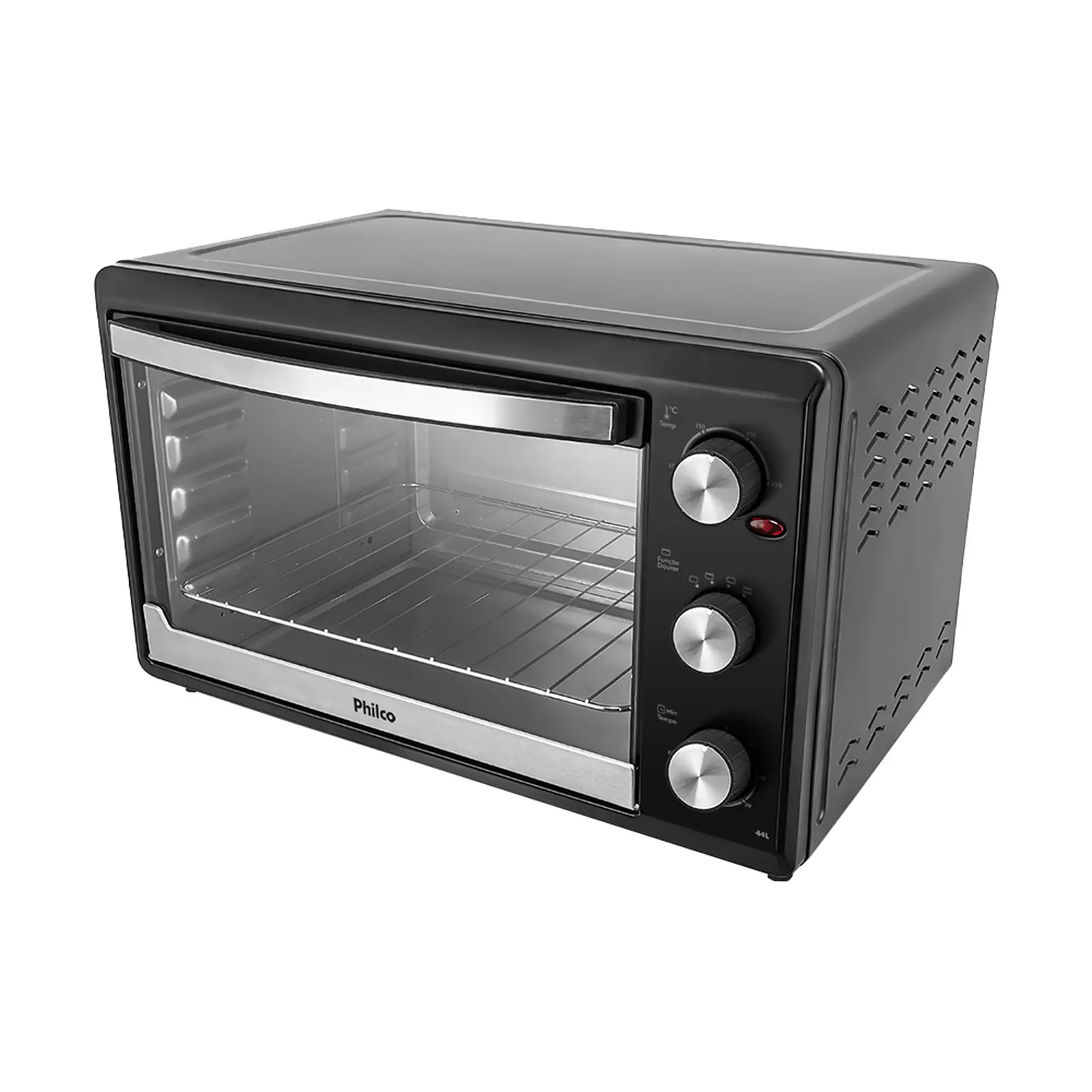 Forno Elétrico de Bancada 44L Timer e Grelha Deslizante Philco PFE44P - Preto - 110 Volts