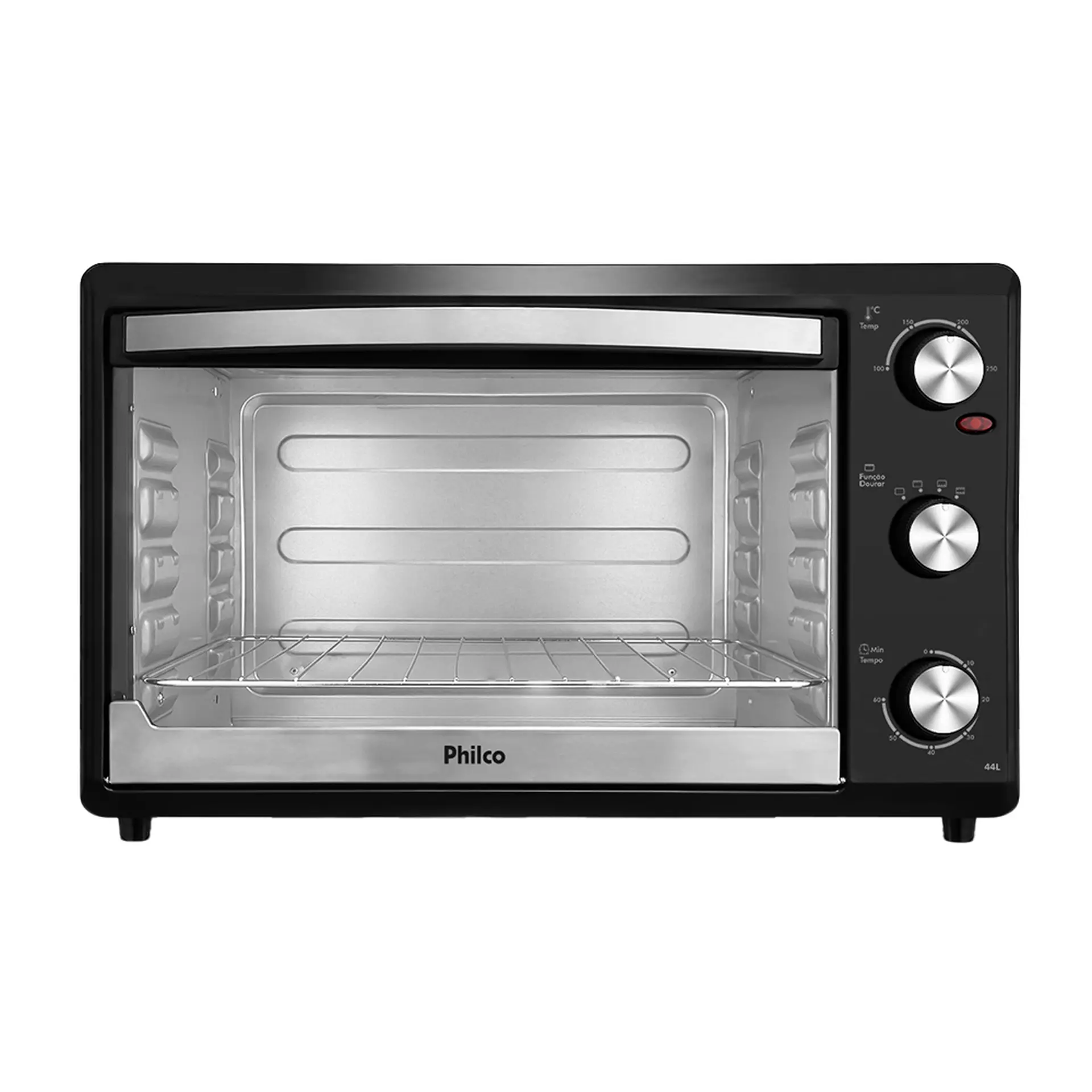 Forno Elétrico de Bancada 44L Timer e Grelha Deslizante Philco PFE44P - Preto - 110 Volts