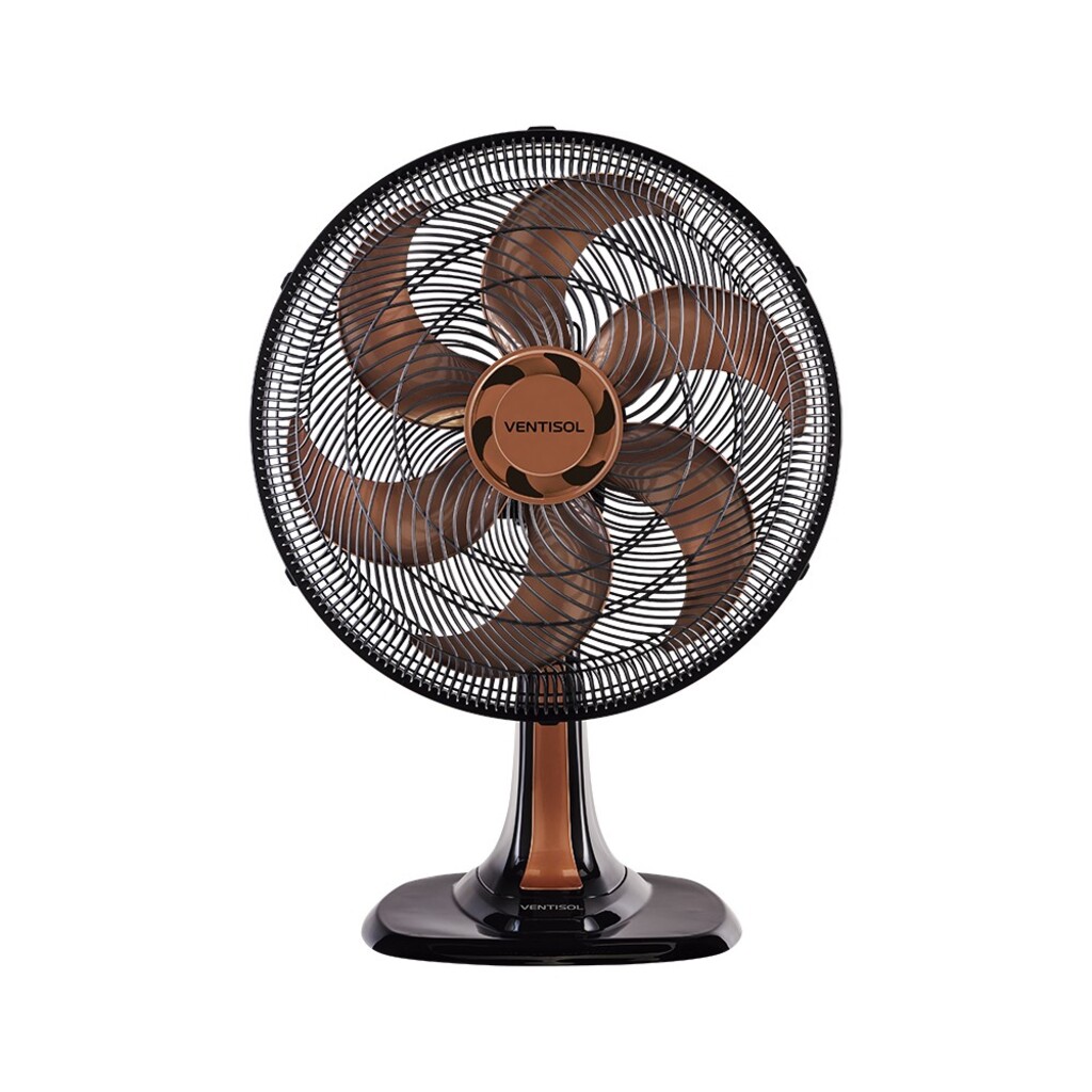 Ventilador de Mesa Ventisol 40CM 127 Volts 80 Watts 6 Pás Bronze - 8002