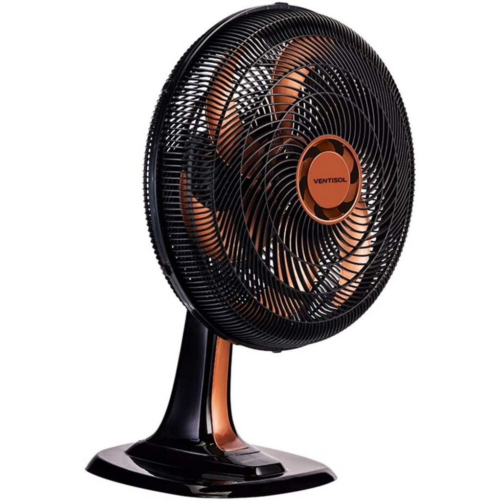 Ventilador de Mesa Ventisol 40CM 127 Volts 80 Watts 6 Pás Bronze - 8002