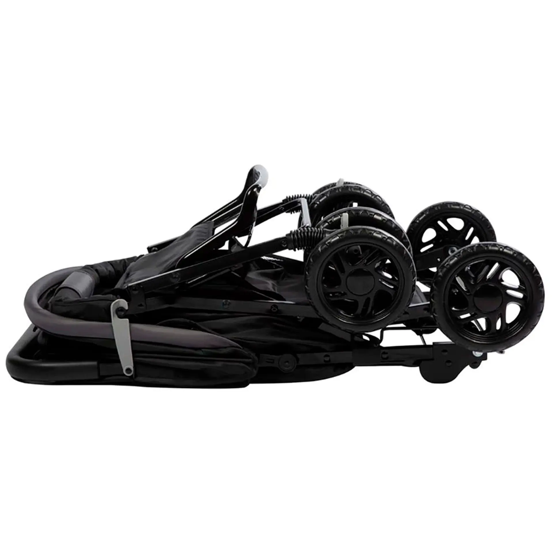Carro de Passeio Luck Voyage para crianças até 15 kg com apoio de pés - Preto