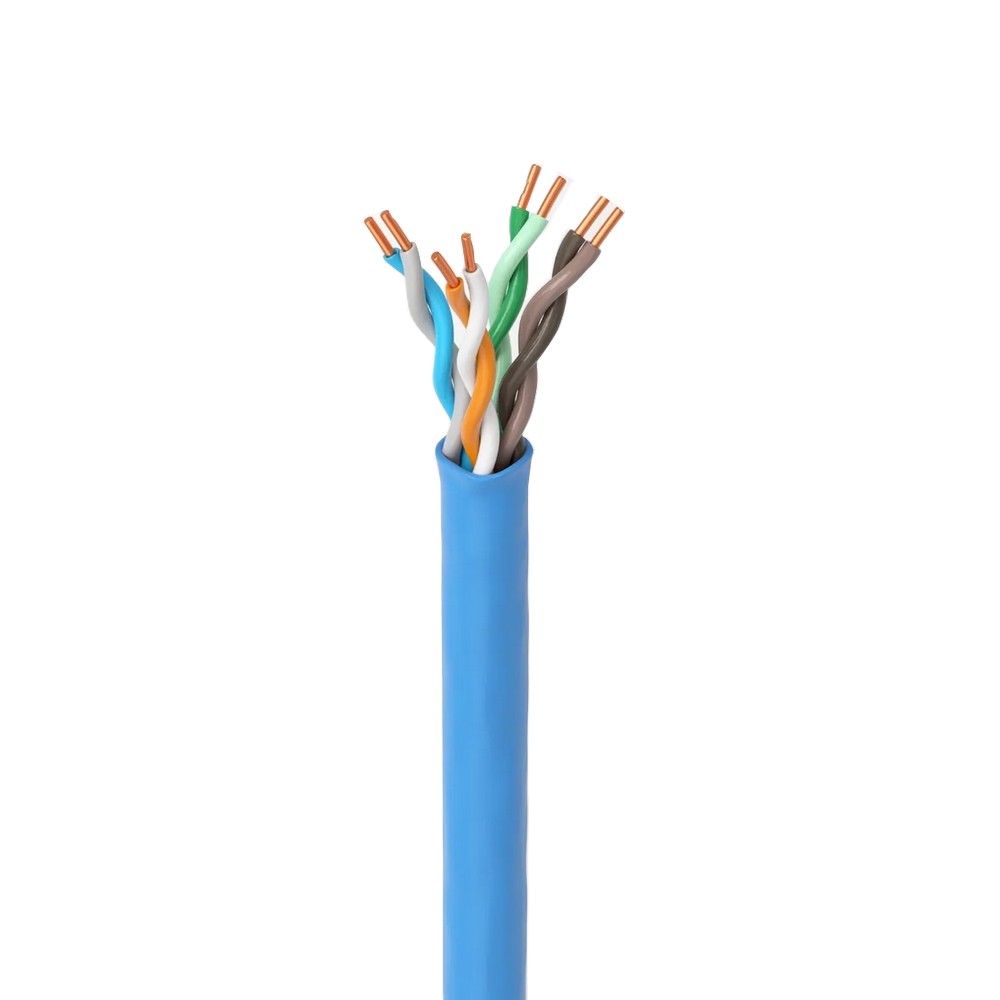 Cabo de Rede 24AWG Telecam Cat.5E 4 Pares Azul 210800101 Vendido por Metro 100% Cobre Homologado ANATEL