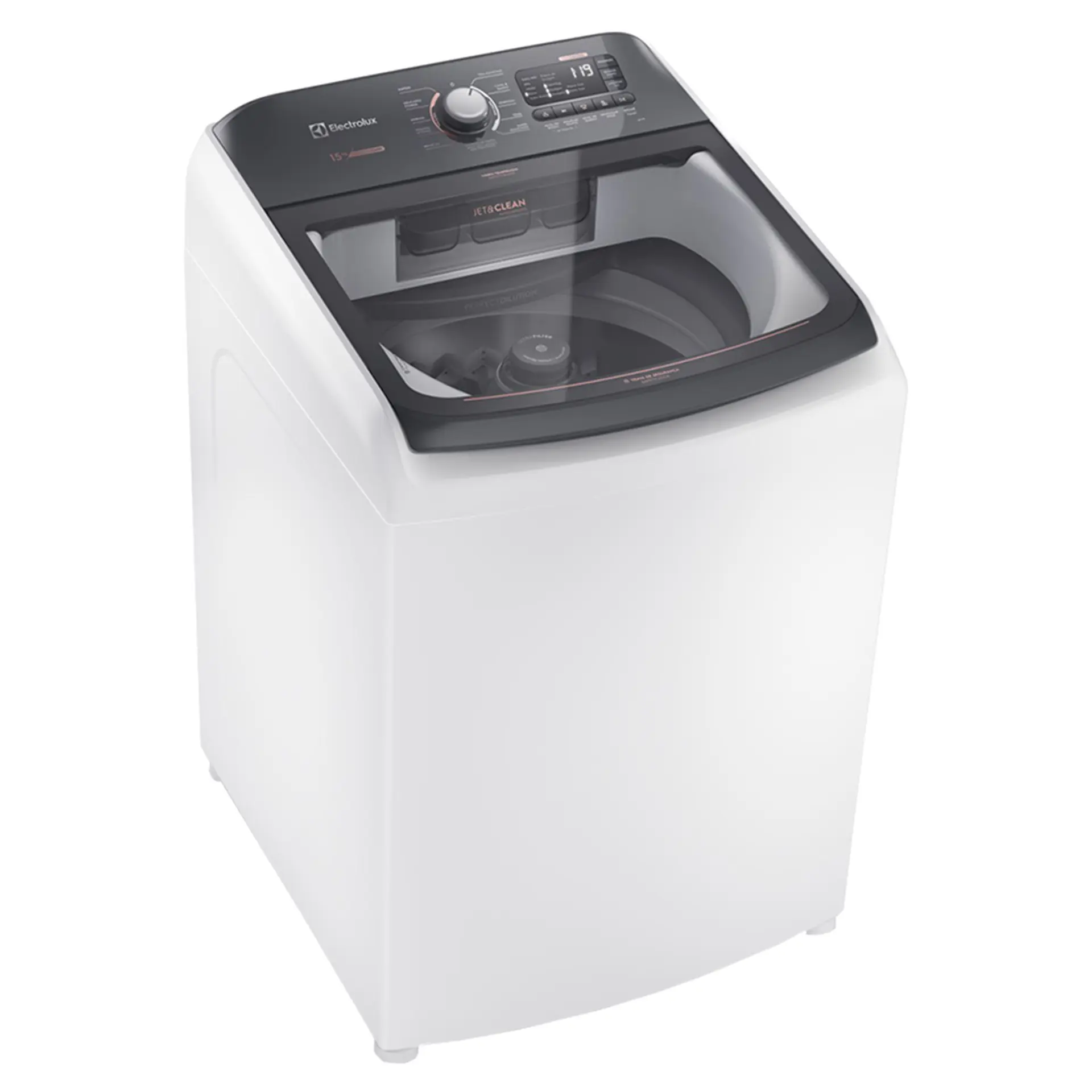 Máquina de Lavar Electrolux Premium Care com Cesto Inox 15kg 11 Programas LEC15 - Branco - 110 Volts