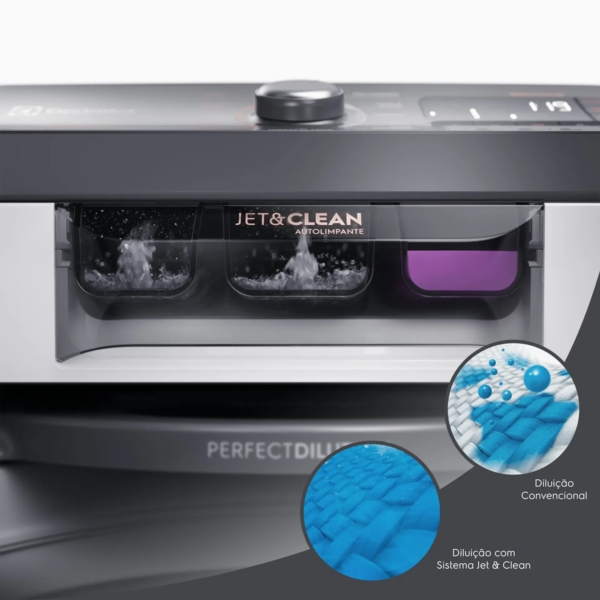 Máquina de Lavar Electrolux Premium Care com Cesto Inox 15kg 11 Programas LEC15 - Branco - 110 Volts