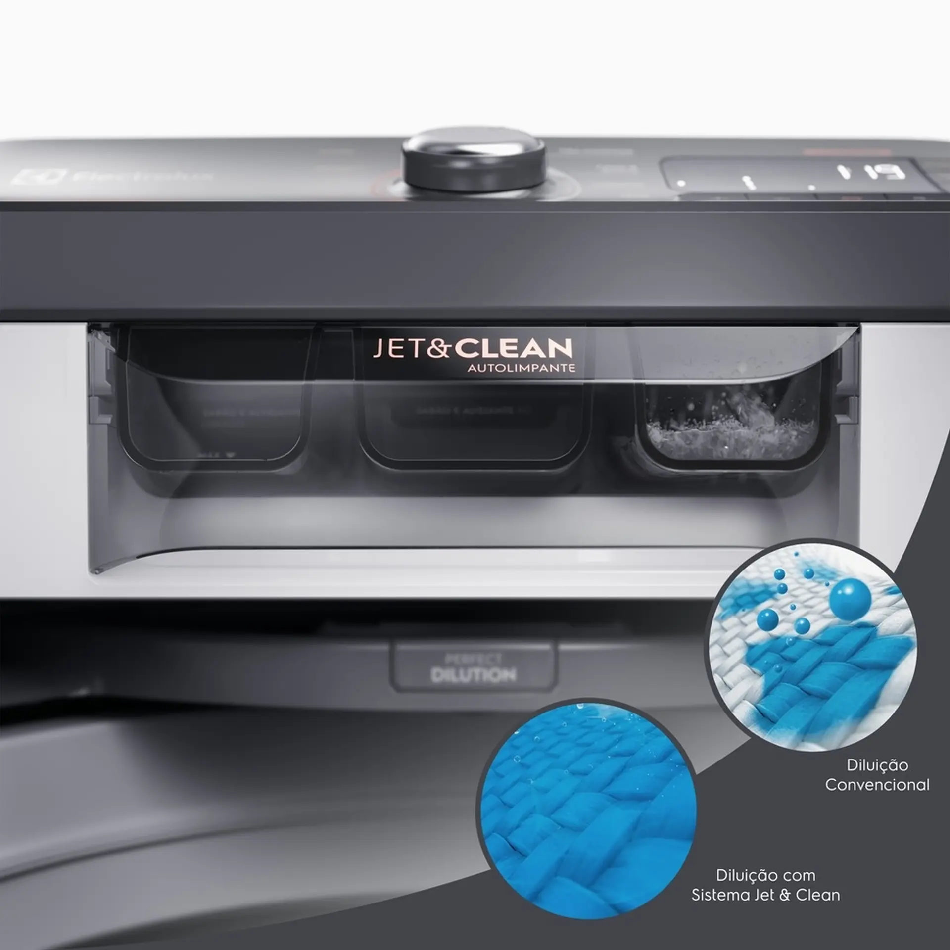 Máquina de Lavar Electrolux Premium Care com Cesto Inox 15kg 11 Programas LEC15 - Branco - 110 Volts